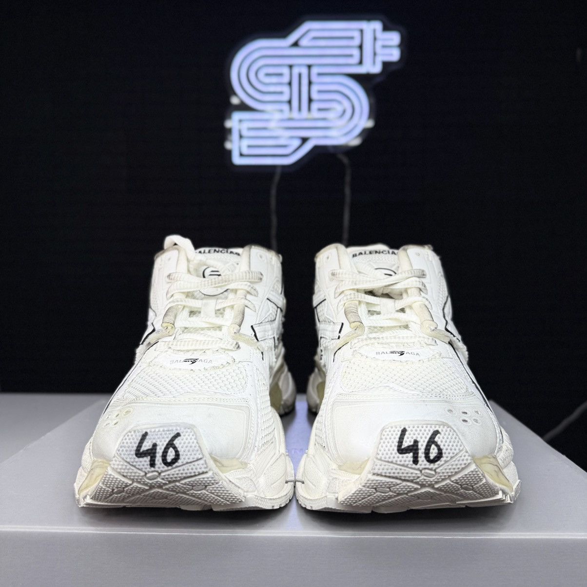 Balenciaga Balenciaga Runner White/White Size US 13 / EU 46 - 5 Thumbnail
