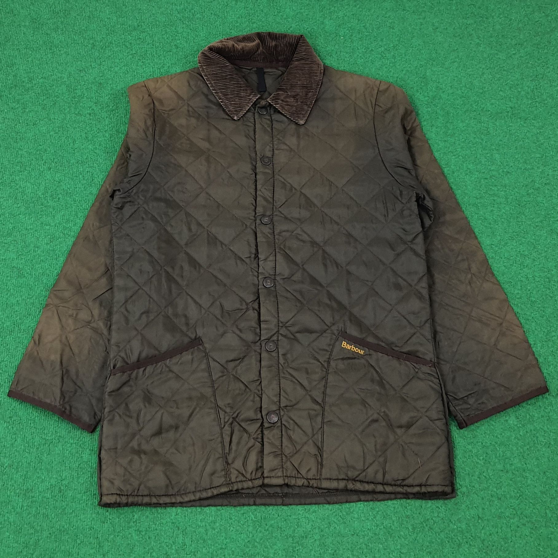 Barbour × Vintage Vintage Barbour Liddesdale Corduroy Collar Jacket C231N17 Size US M / EU 48-50 / 2 - 1 Thumbnail