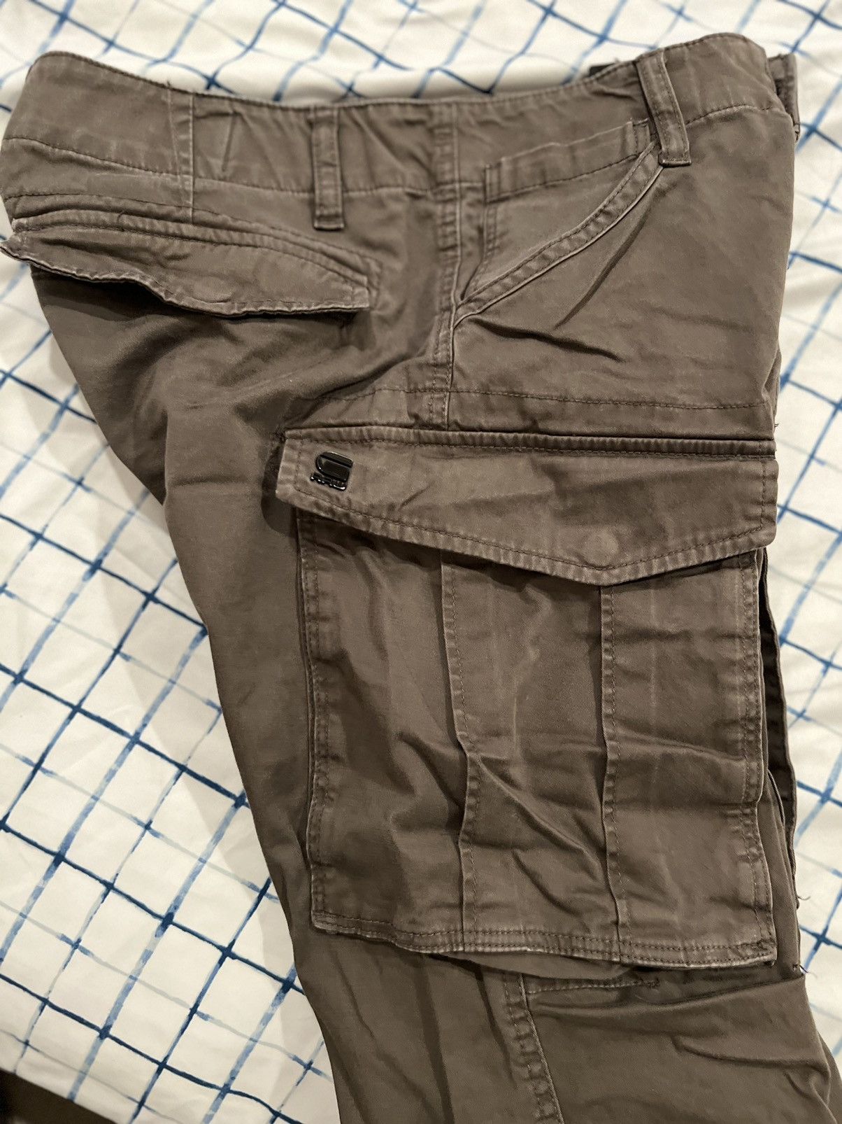 Japanese Brand × Vintage G-Star RAW Rovic Zip 3D Regular Tapered Cargo Pants Size US 28 / EU 44 - 7 Thumbnail