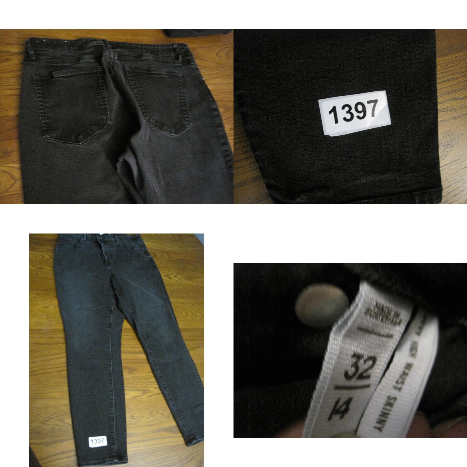 LOFT Women 14 32 Curvy Skinny High Waist Black Jeans Stretch Lot of 3