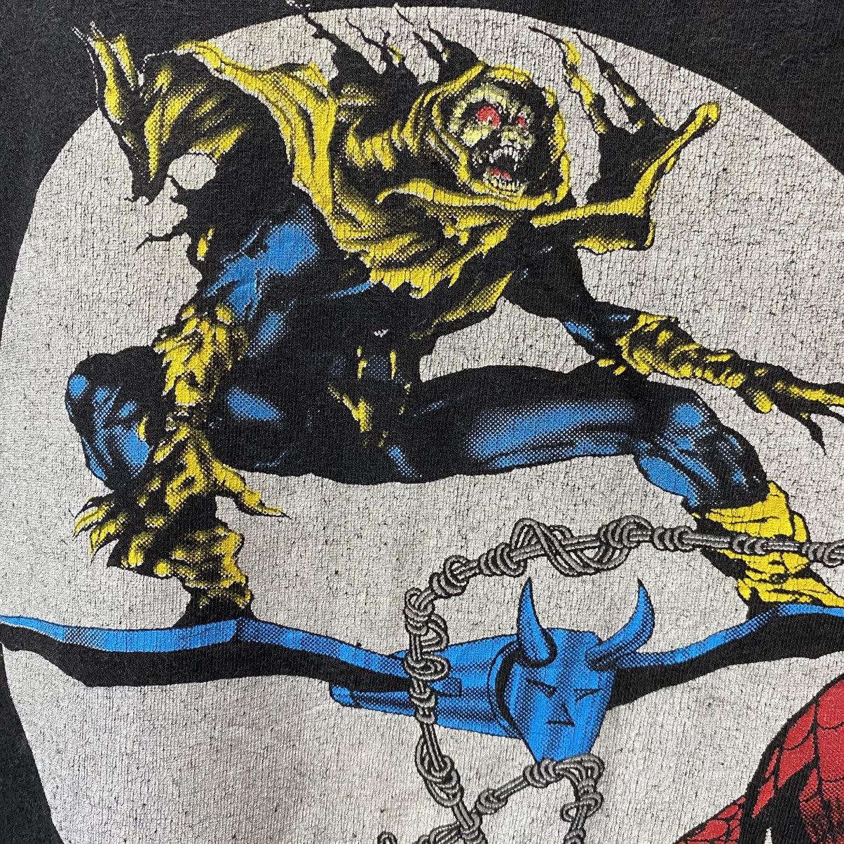 Marvel Comics Vintage 90s Spider-Man vs Green Goblin Distressed Faded Tee Size US XL / EU 56 / 4 - 3 Thumbnail