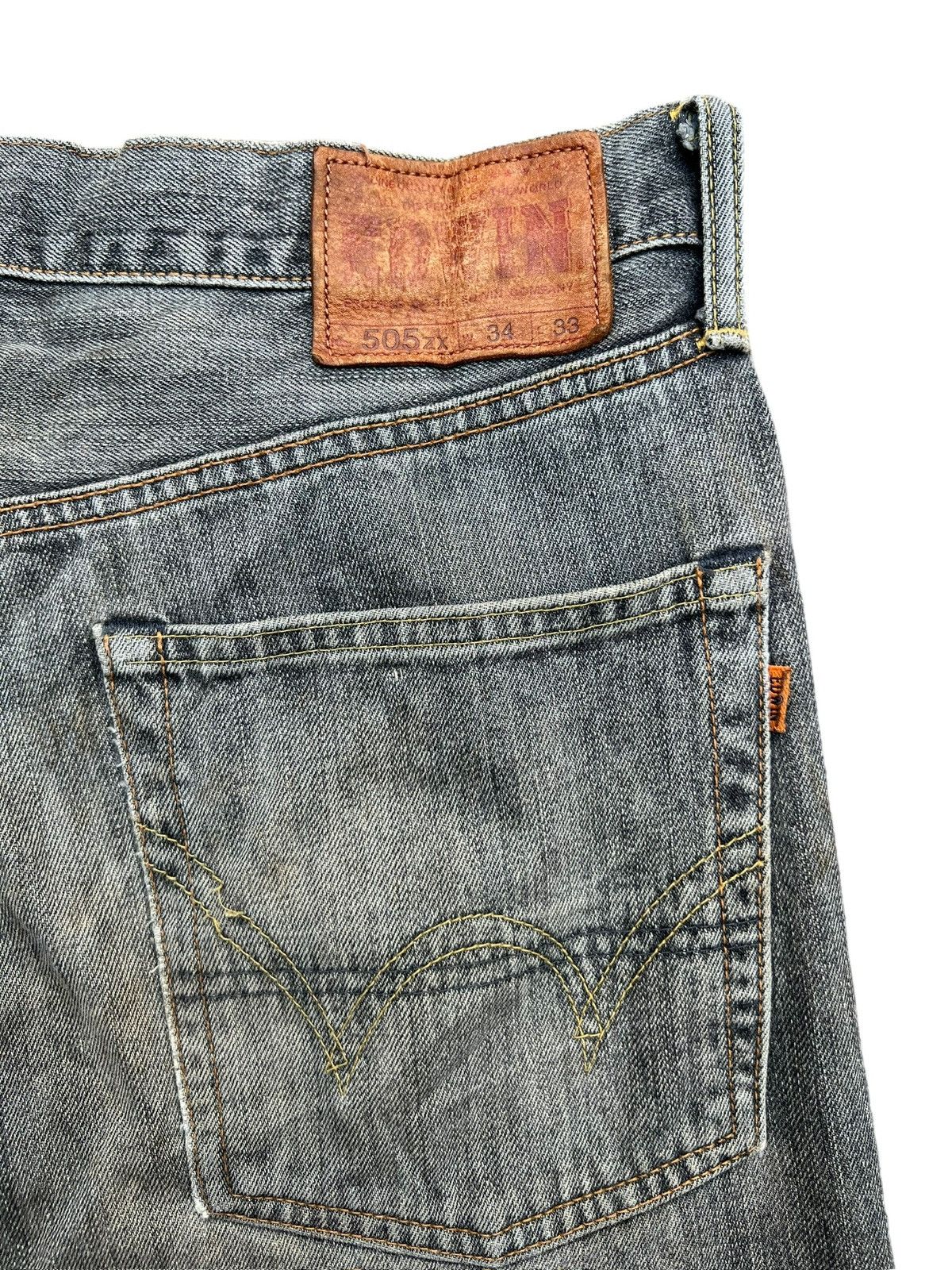 Edwin Vintage Edwin 505zx Selvedge Distressed Denim Jeans 36x31 Size US 36 / EU 52 - 10 Thumbnail
