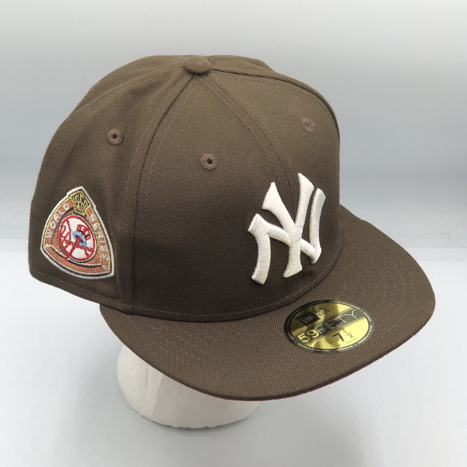 New Era New York Yankees New Era 1950 World Series Brown Fitted Hat Size ONE SIZE - 11 Thumbnail