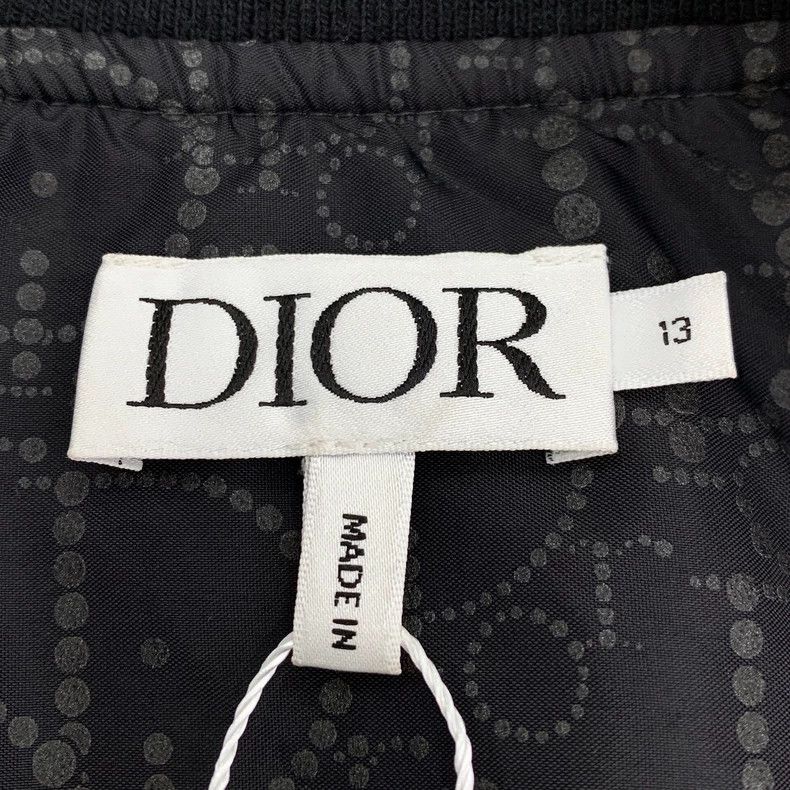 Dior Dior Size 13 Black logo embossed full print stand-up collar Size US XXS / EU 40 - 5 Thumbnail