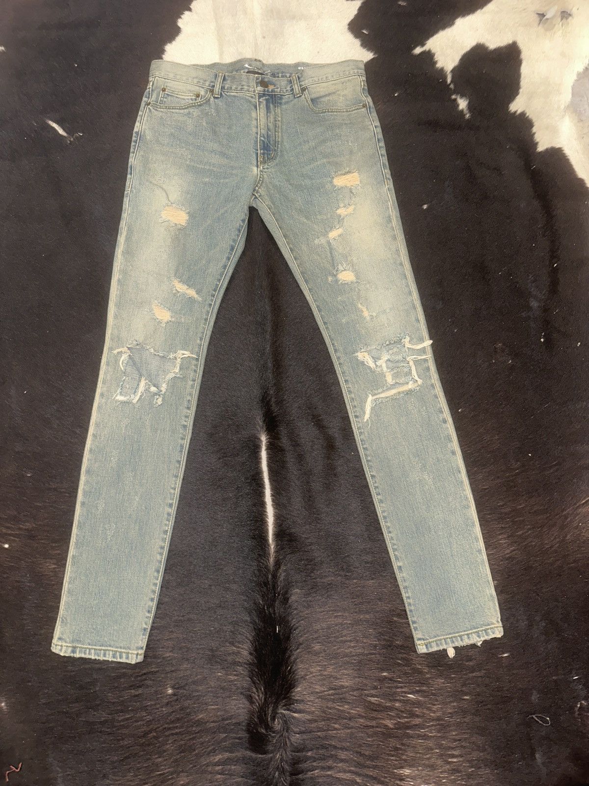 Saint Laurent Paris Saint Laurent Hedi Slimane jeans (super skinny) Size US 32 / EU 48 - 3 Thumbnail