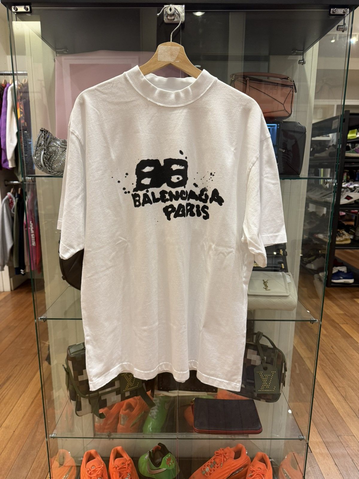 Balenciaga Balenciaga Hand Drawn BB Icon Tee Size US S / EU 44-46 / 1 - 1 Thumbnail