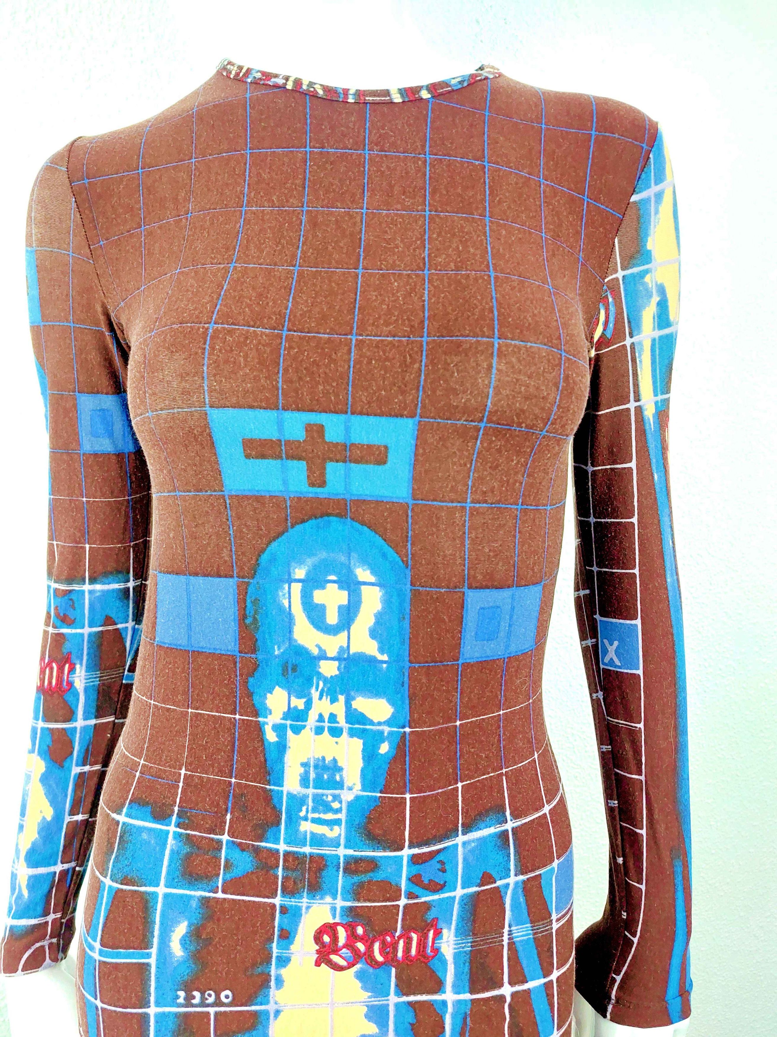Jean Paul Gaultier Jean Paul Gaultier 1996 Cyberbaba X-Ray Skeleton Maxi Dress Size M / US 6-8 / IT 42-44 - 4 Thumbnail