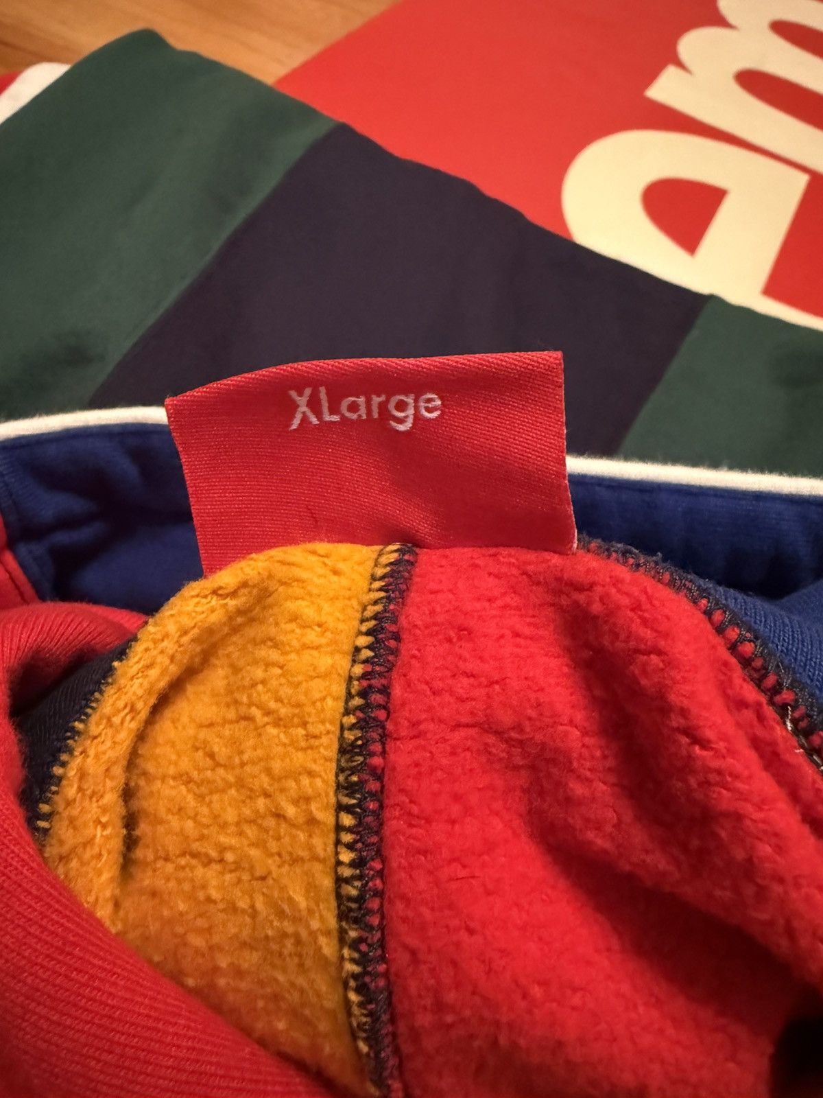 Supreme FW17 Supreme Patchwork Hooded Sweatshirt Size XL Size US XL / EU 56 / 4 - 5 Thumbnail