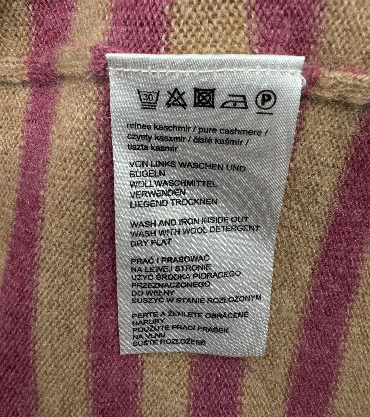 Other Marie Lund Pure Cashmere Striped Jumper size XXL Size XXL / US 16-18 / IT 52-54 - 10 Thumbnail