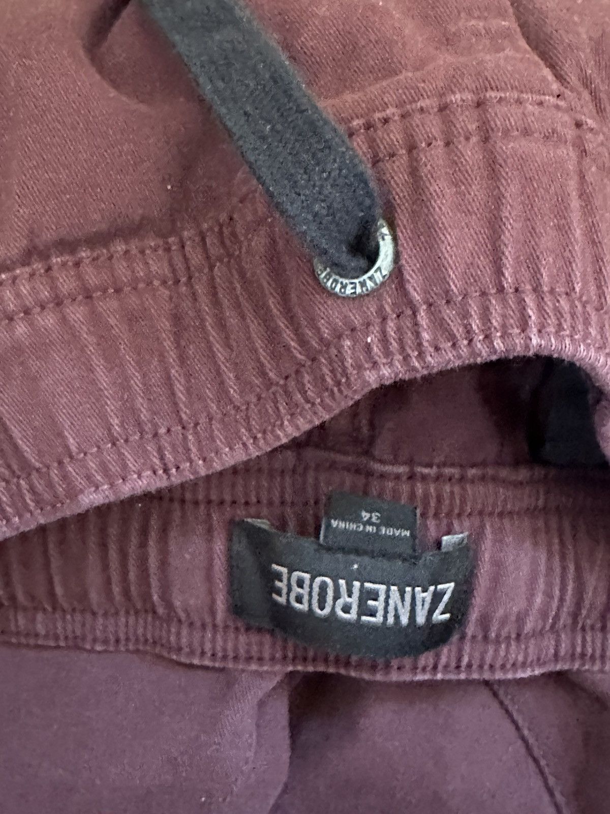 Zanerobe Zanerobe Burgundy Joggers Size US 34 / EU 50 - 3 Thumbnail