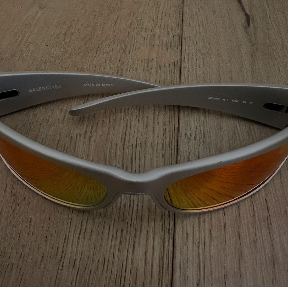 Balenciaga Balenciaga Aluminum Sunglasses - Silver Size ONE SIZE - 3 Thumbnail