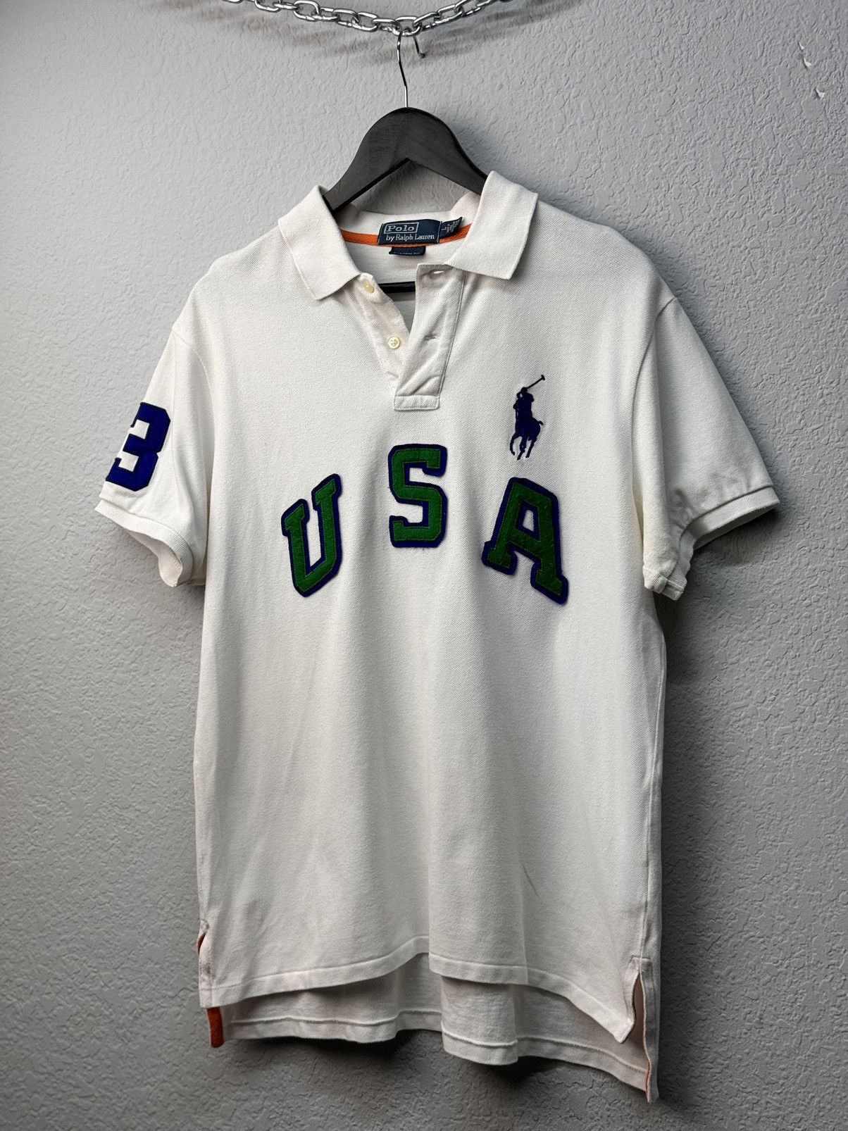 Polo Ralph Lauren Vintage Polo Ralph Lauren USA Polo Shirt Rugby JAPAN Size US L / EU 52-54 / 3 - 1 Thumbnail