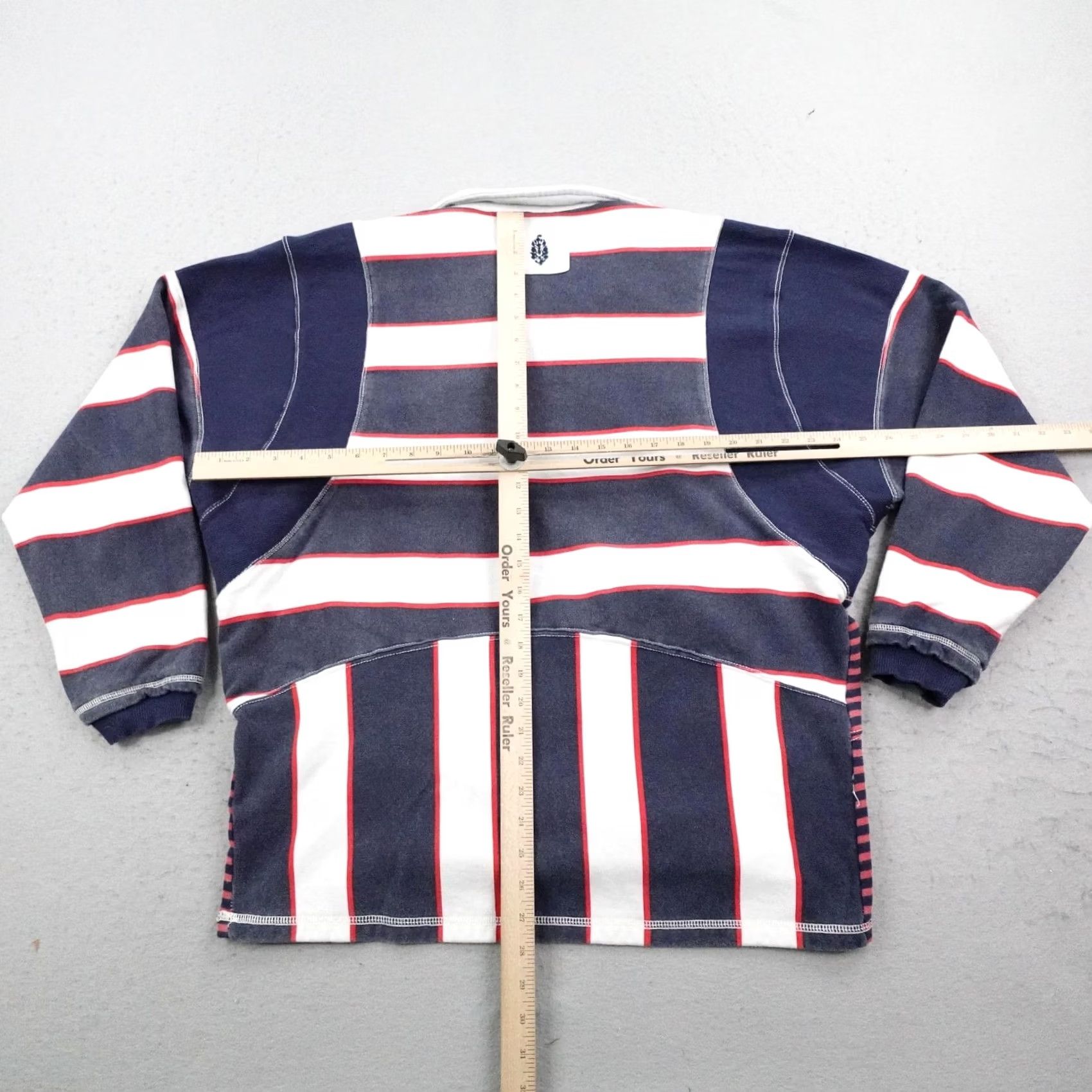 Free People Free People Sweatshirt Womens Small Blue White FP Movement Work It Out Rugby Top Size S / US 4 / IT 40 - 5 Thumbnail