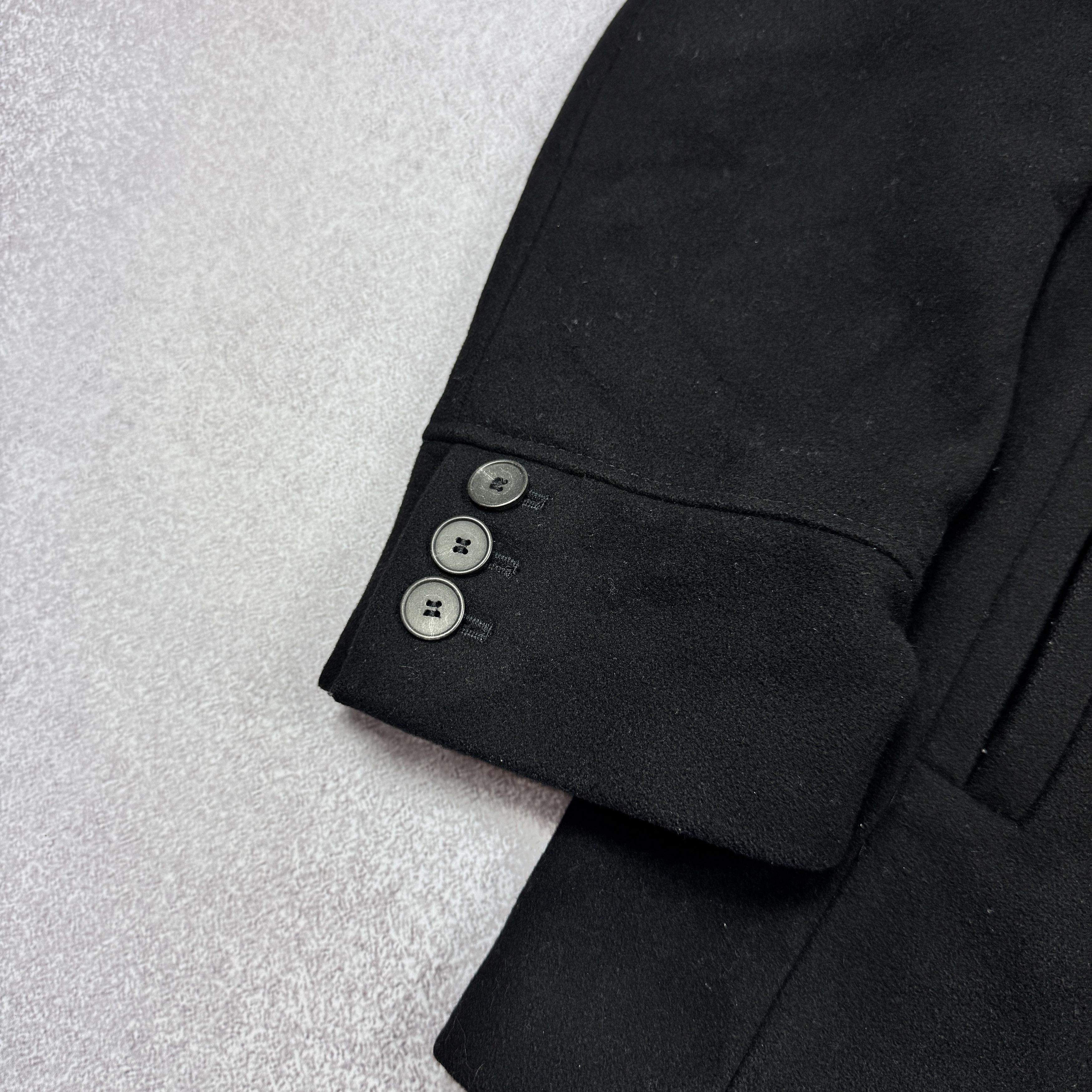 Hugo Boss Men`s HUGO BOSS BUNAR DOUBLE BREASTED WOOL PEA COAT SIZE XL Size US XL / EU 56 / 4 - 4 Thumbnail