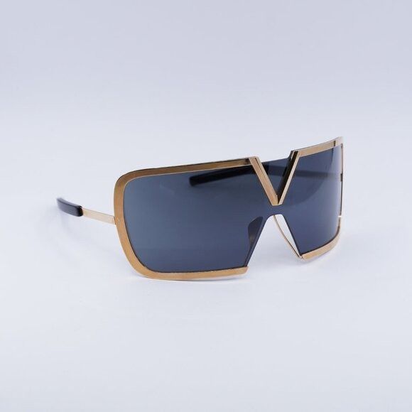 Valentino Valentino V-ROMASK VLS-120A Sunglasses Rose Gold Shield Size ONE SIZE - 5 Thumbnail