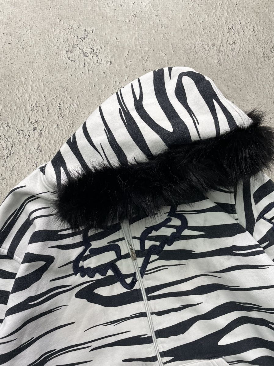 Archive 2000s FOX fur hood 90s opium hoodie if six was nine