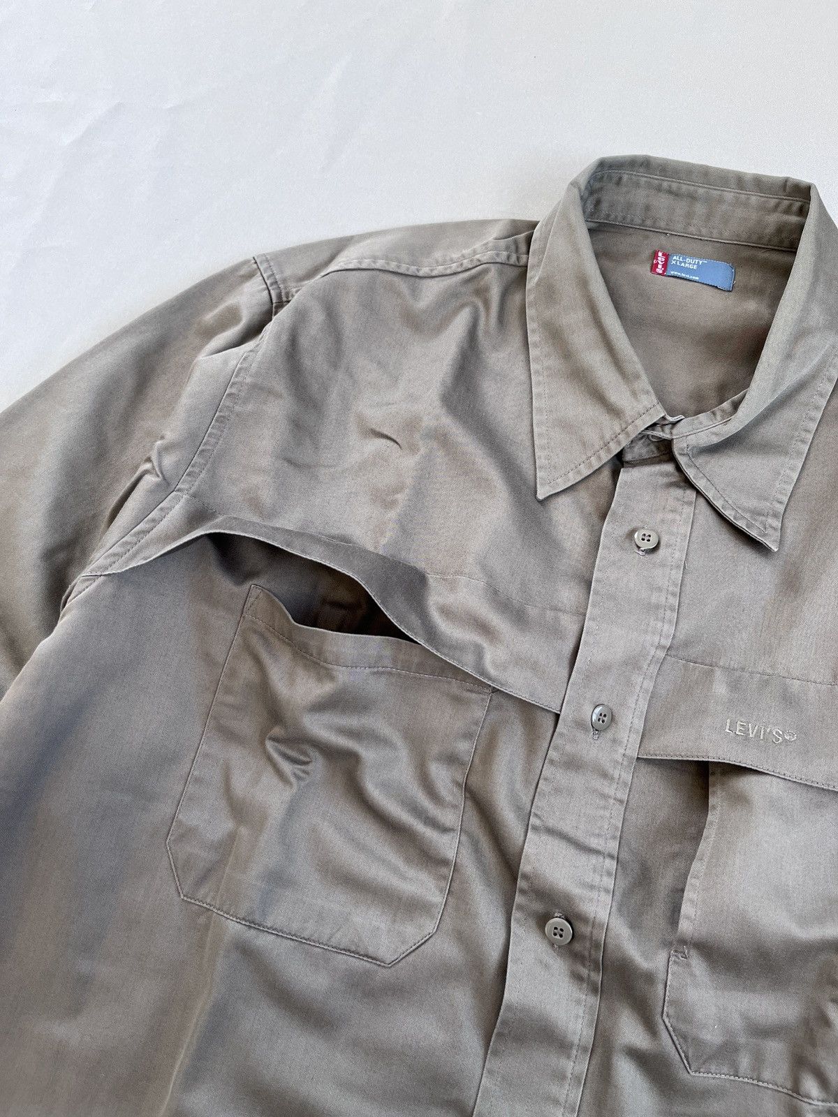 Levi's Levi's All Duty Military Workwear Field Shirt Size US XL / EU 56 / 4 - 6 Thumbnail