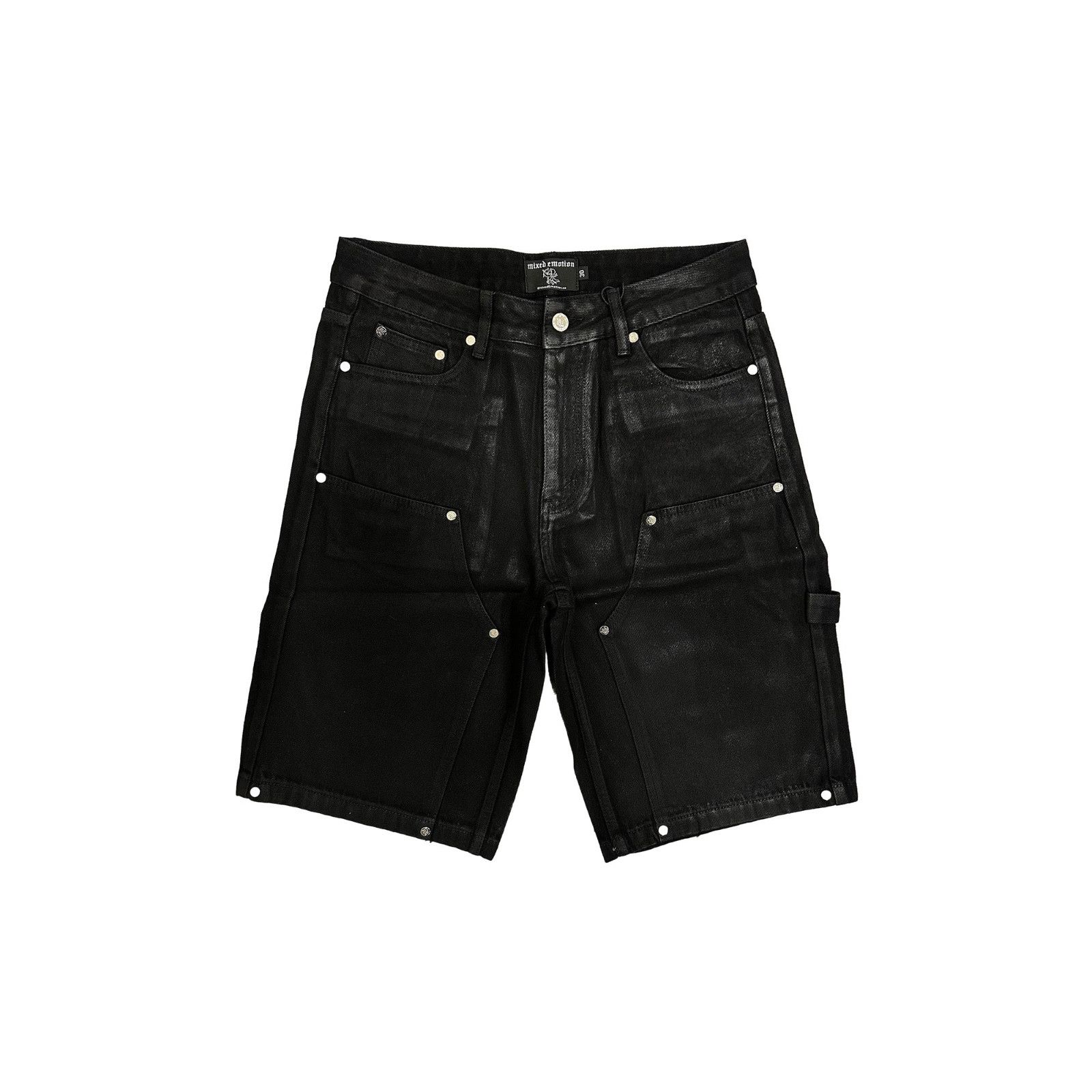 Other Mixed Emotions 'Worker' Wax Black Jean Shorts Size US 38 / EU 54 - 1 Preview