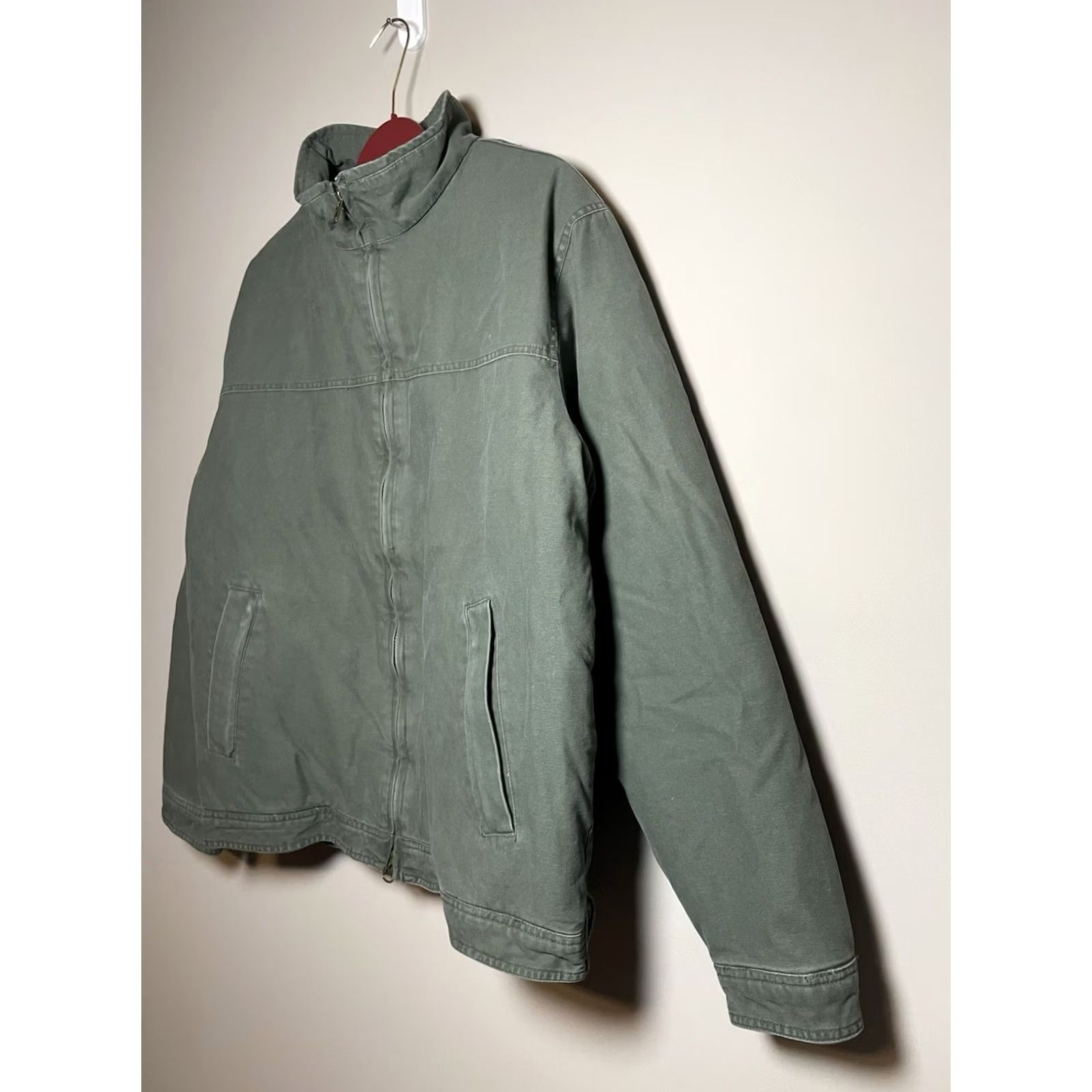 Rothco VINTAGE Rothco Coat Mens XL Green Field Jacket Quilted Lined Full Zip Hooded Pockets Heavyweight Military Jacket Size US XL / EU 56 / 4 - 2 Thumbnail