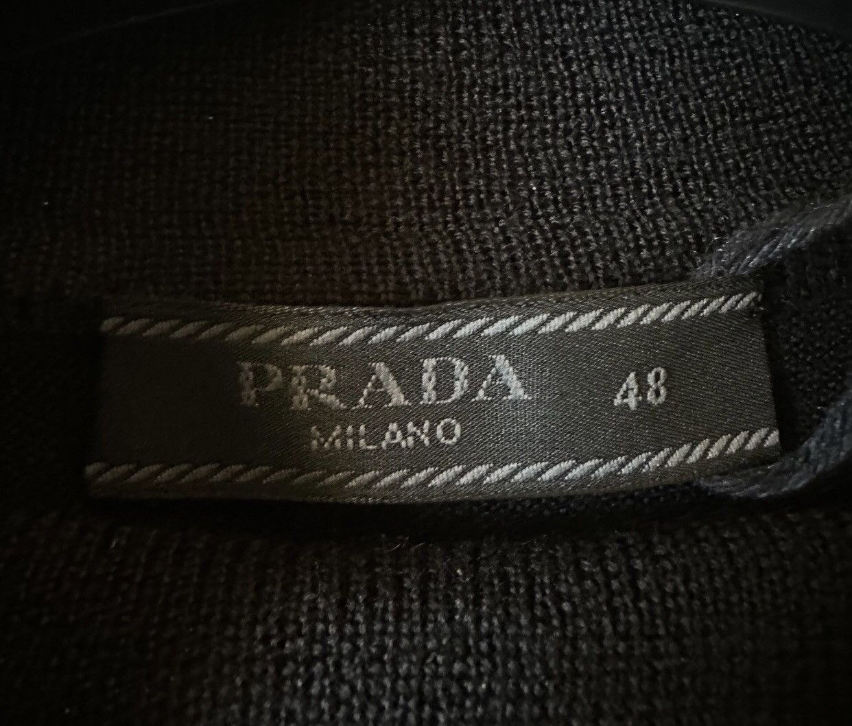 Prada Prada solid color black half high neck sweater2412-Nextarrow Size US L / EU 52-54 / 3 - 3 Thumbnail