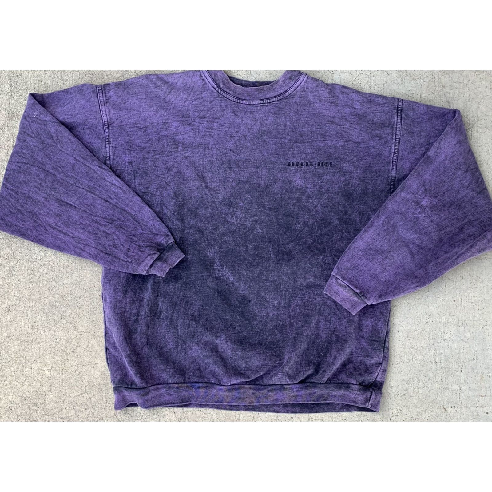 Anchor Blue VINTAGE Anchor Blue Sweatshirt Pullover 90s XL Purple Embroidered Men Long Sleeve Crew Neck Size US XL / EU 56 / 4 - 5 Thumbnail