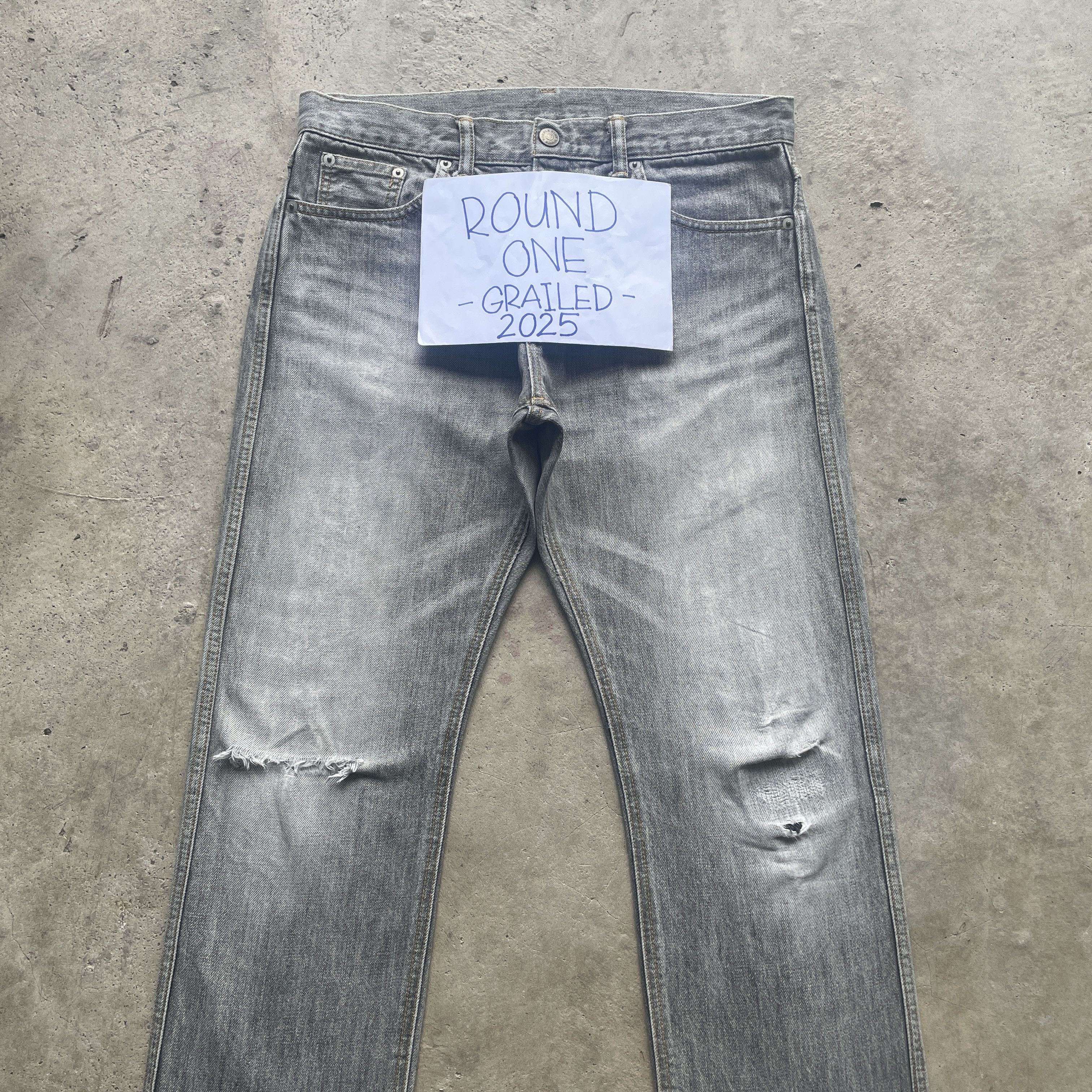 Japanese Brand VINTAGE JAPANESE BLACK FADED DISTRESSED PANTS JEANS W33 Size US 33 - 3 Thumbnail