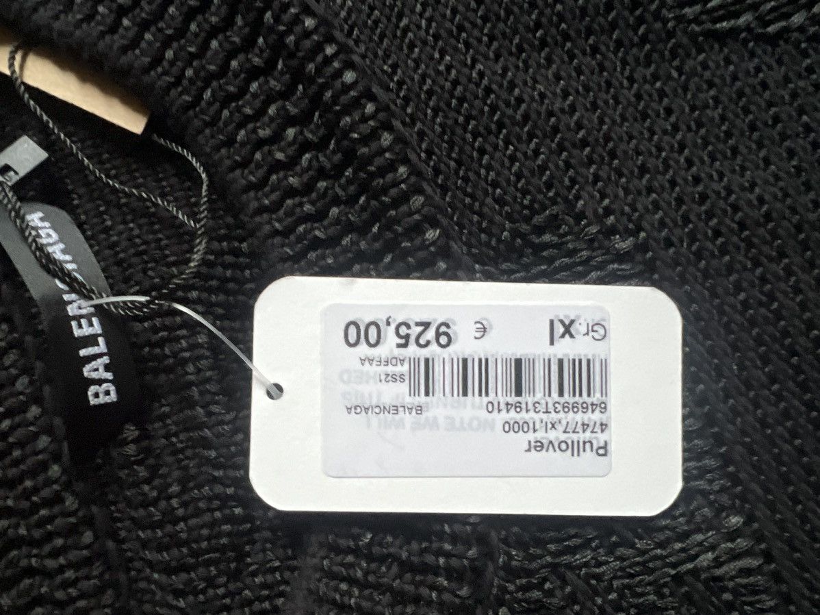 Balenciaga S/S21 BB Monogram Heavy Knit Sweatshirt Size US XL / EU 56 / 4 - 3 Thumbnail