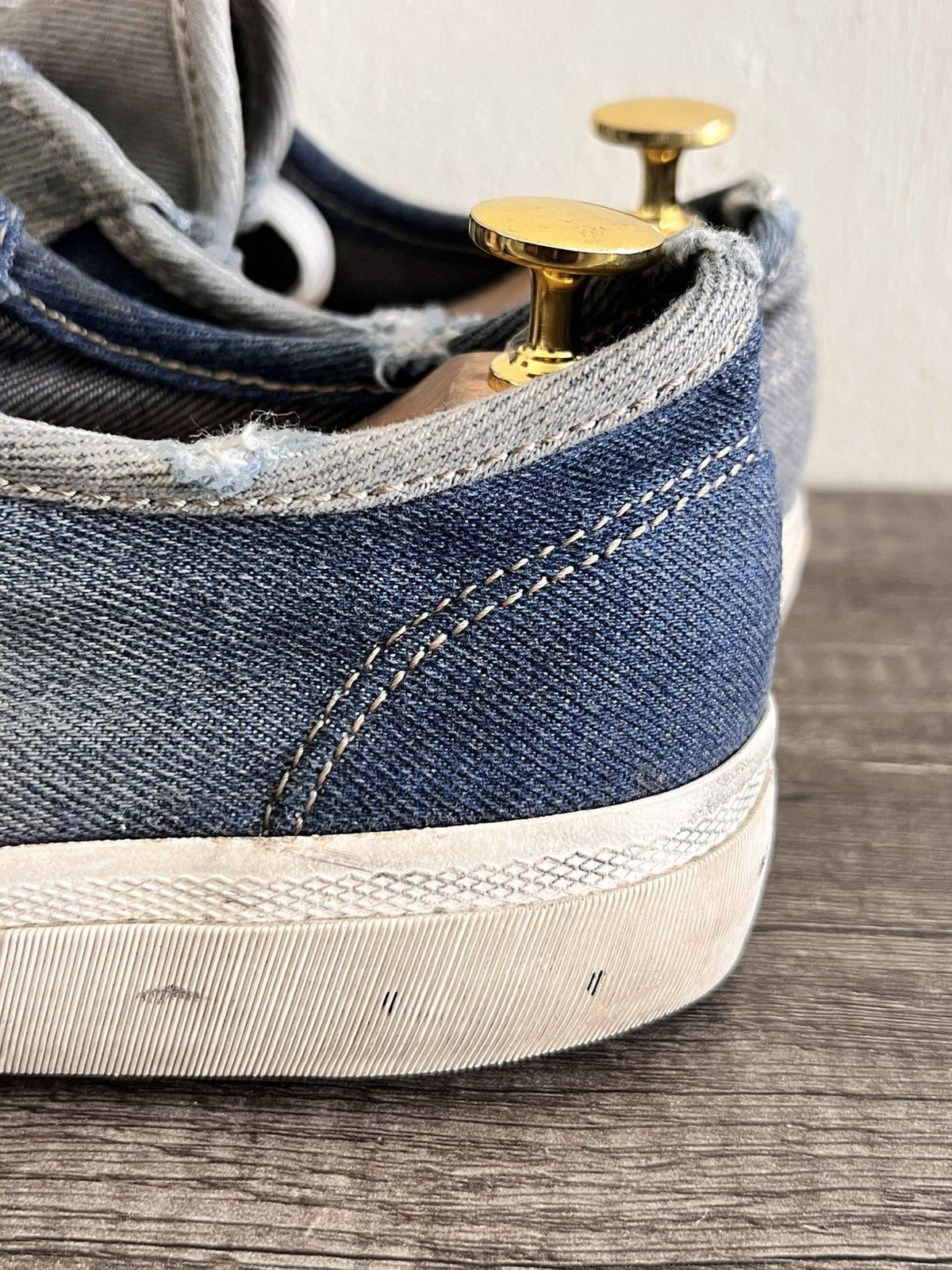 Balenciaga Denim Distressed Sneakers Size US 10 / EU 43 - 19 Thumbnail