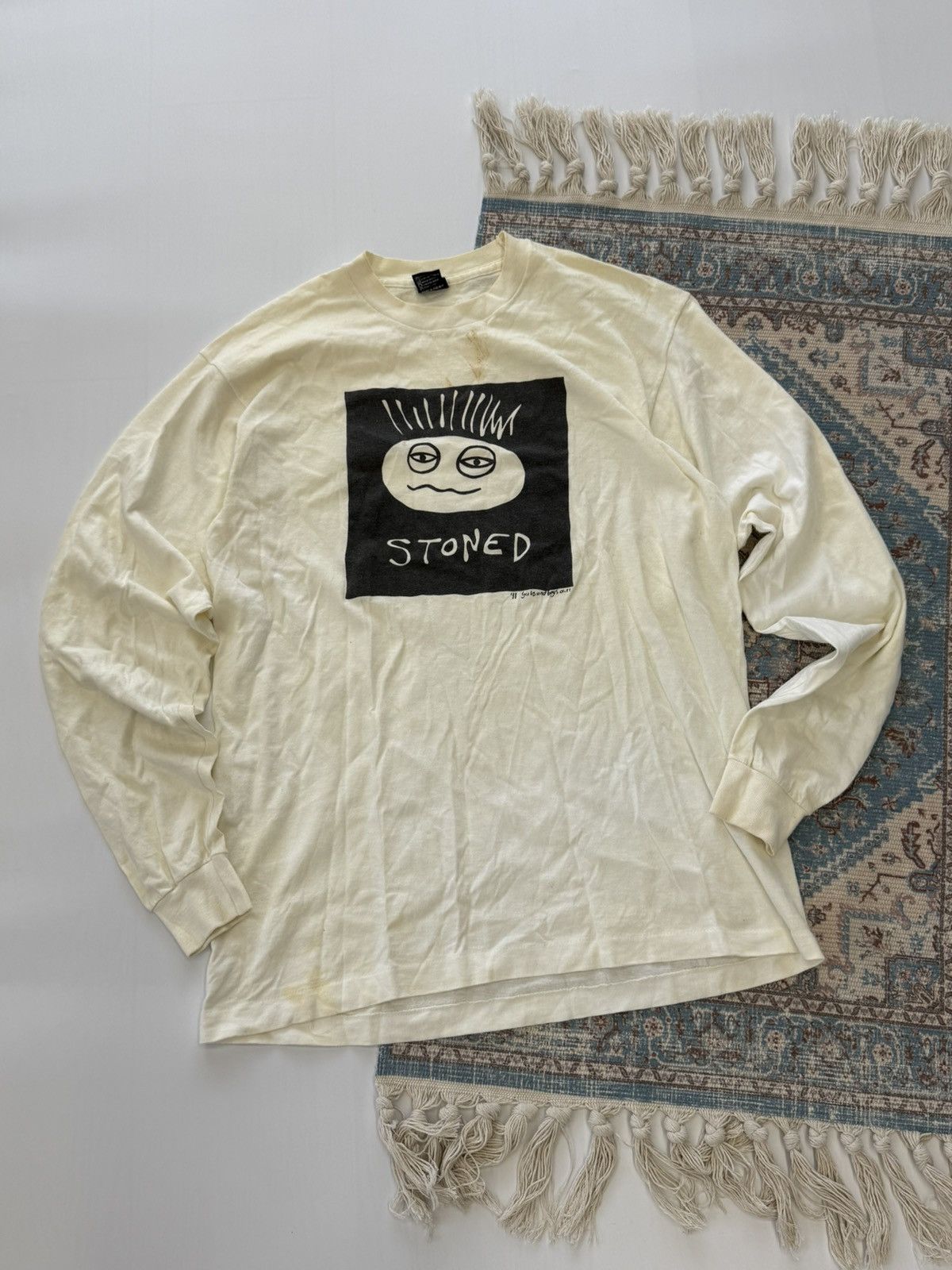 Vintage Vintage 1991 Stoned Again Screen Stars Humor Long Sleeve Size US XL / EU 56 / 4 - 1 Thumbnail