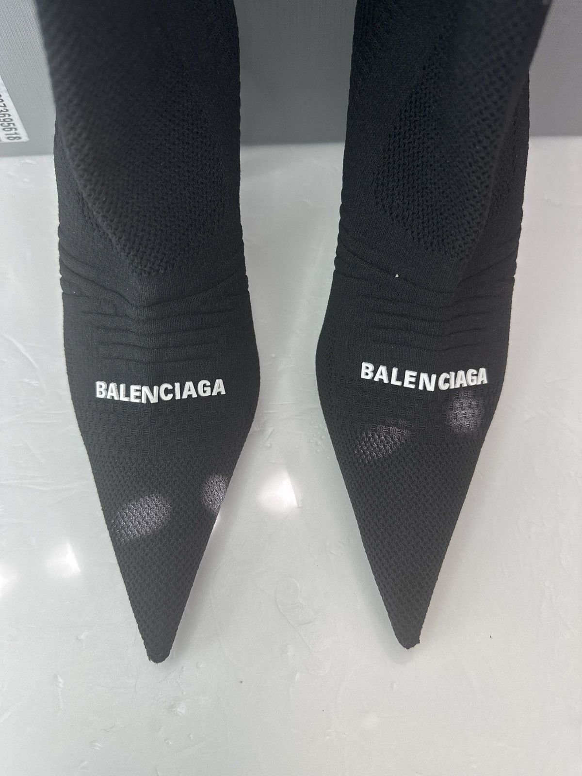 Balenciaga Balenciaga Women's Knife 2.0 Knit High Heel Booties Size US 5.5 / IT 35.5 - 13 Thumbnail