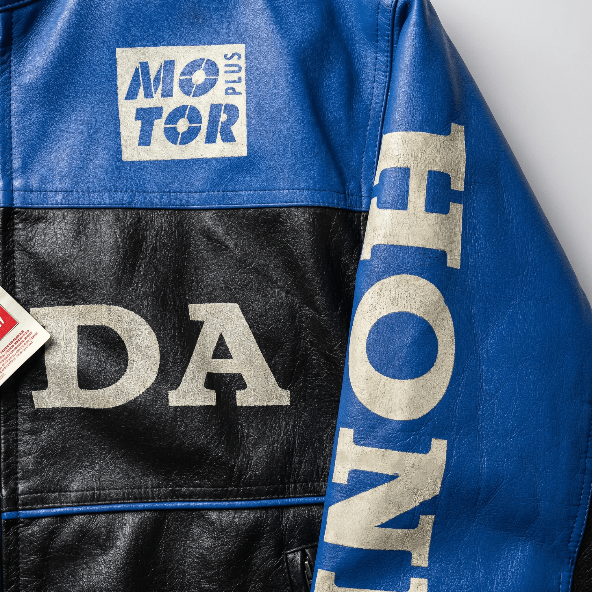 Honda RARE 90s Honda Biker Leather Jacket Racing Streetwear Size L / US 10 / IT 46 - 3 Thumbnail