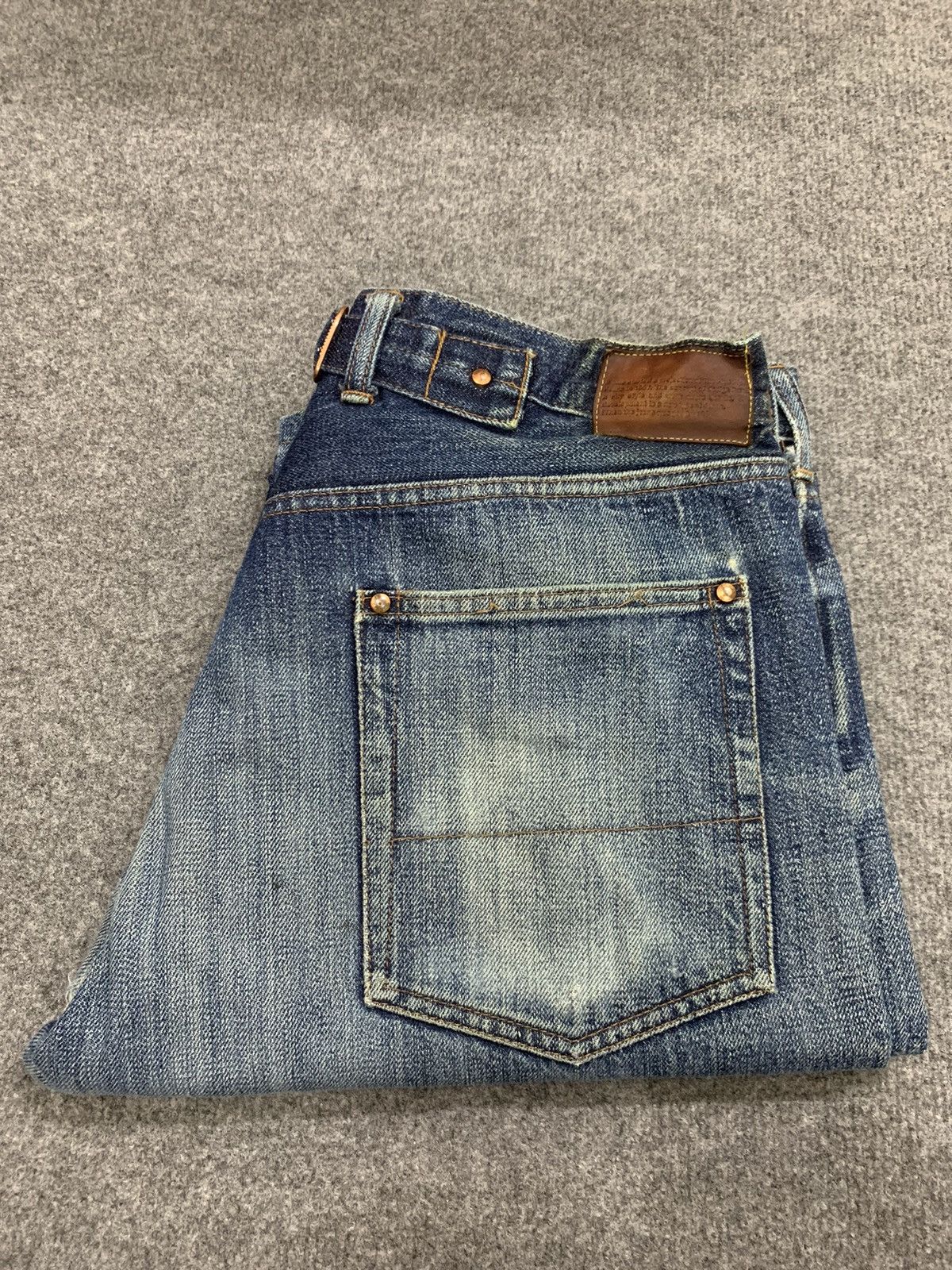 Grailed DISTRESSED DENIM SINGLE POCKET & BACKLE BACK. Size US 30 / EU 46 - 15 Thumbnail