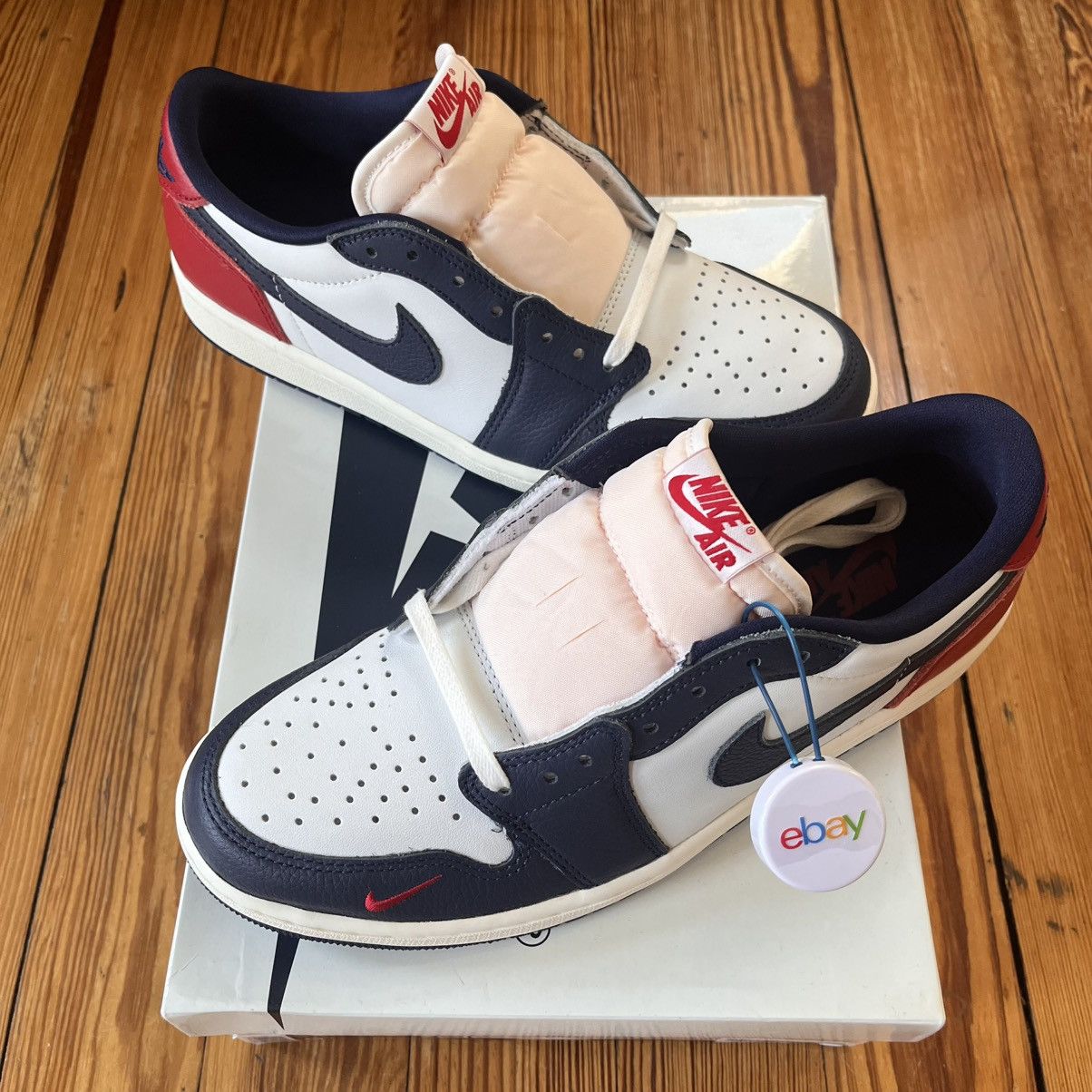 Nike New Air Jordan 1 Low OG Howard University SIZE 9.5 US MEN Size US 9.5 / EU 42-43 - 3 Thumbnail