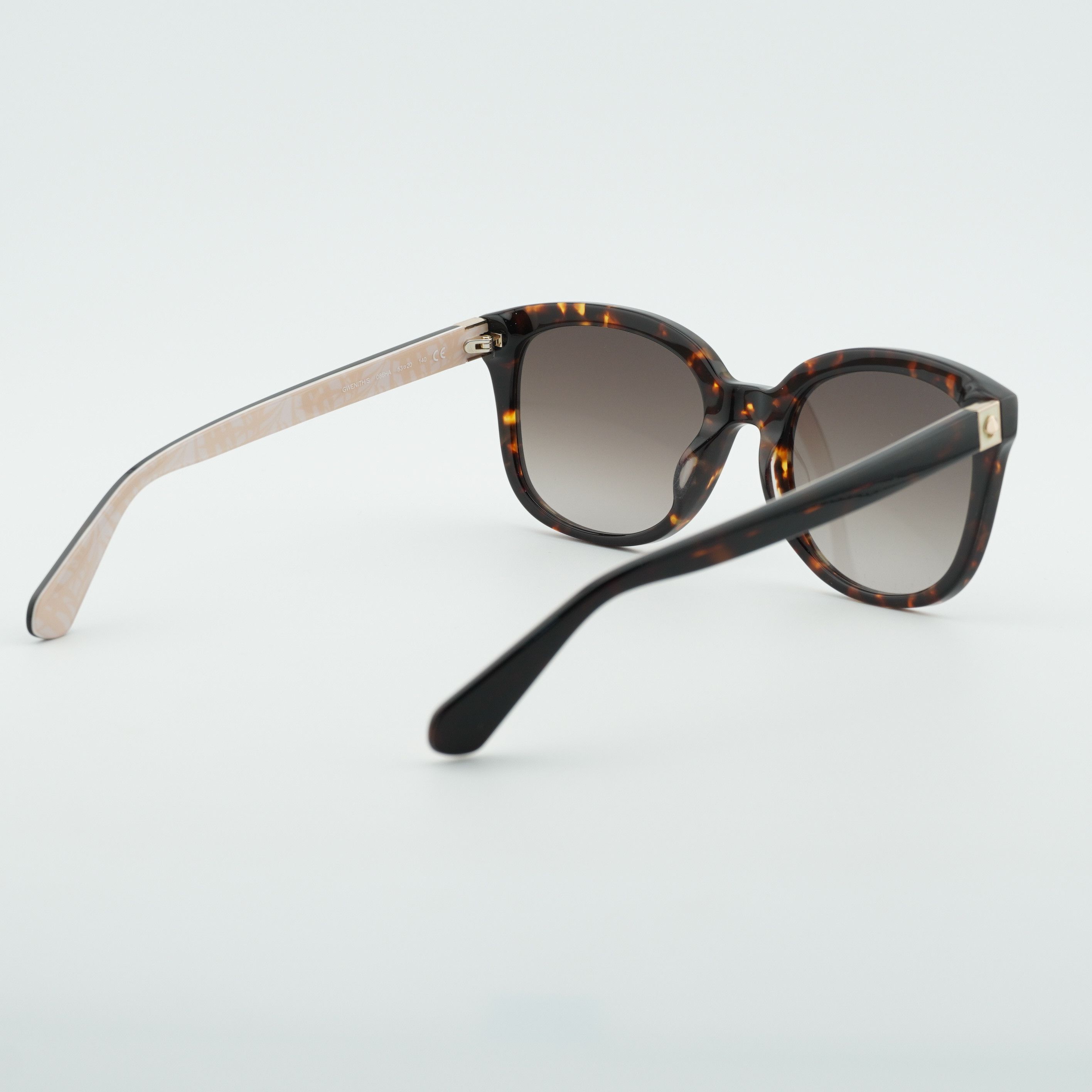 Kate Spade Kate Spade GWENITH/S 0086 HA Sunglasses Havana Square Frame Size ONE SIZE - 7 Thumbnail