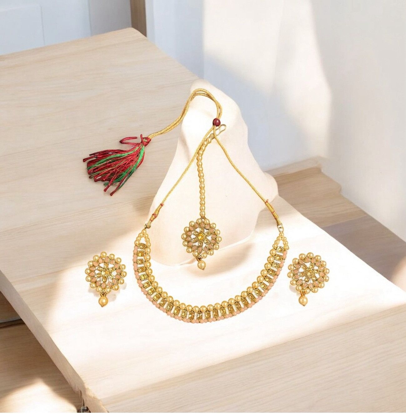 Other Regal Kundan Pearl Choker Set Size ONE SIZE - 3 Thumbnail