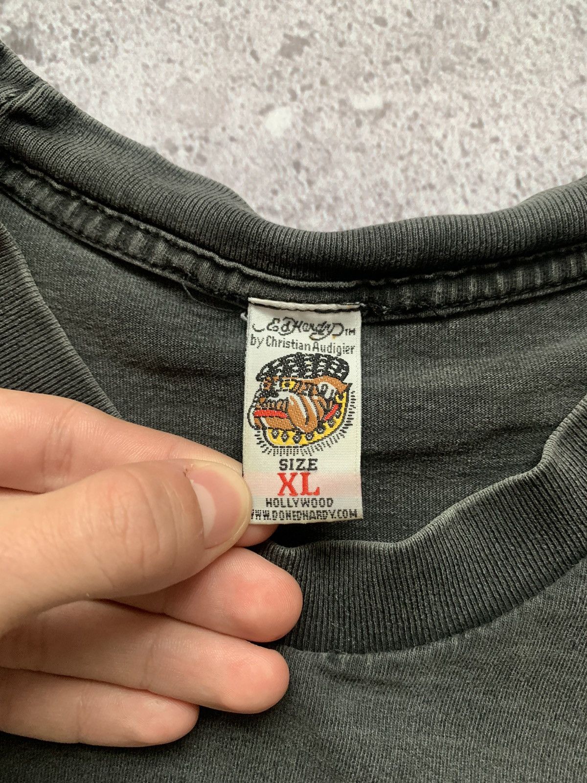 Ed Hardy × Vintage 🔥ED HARDY FADED T-SHIRT Size US XL / EU 56 / 4 - 13 Thumbnail
