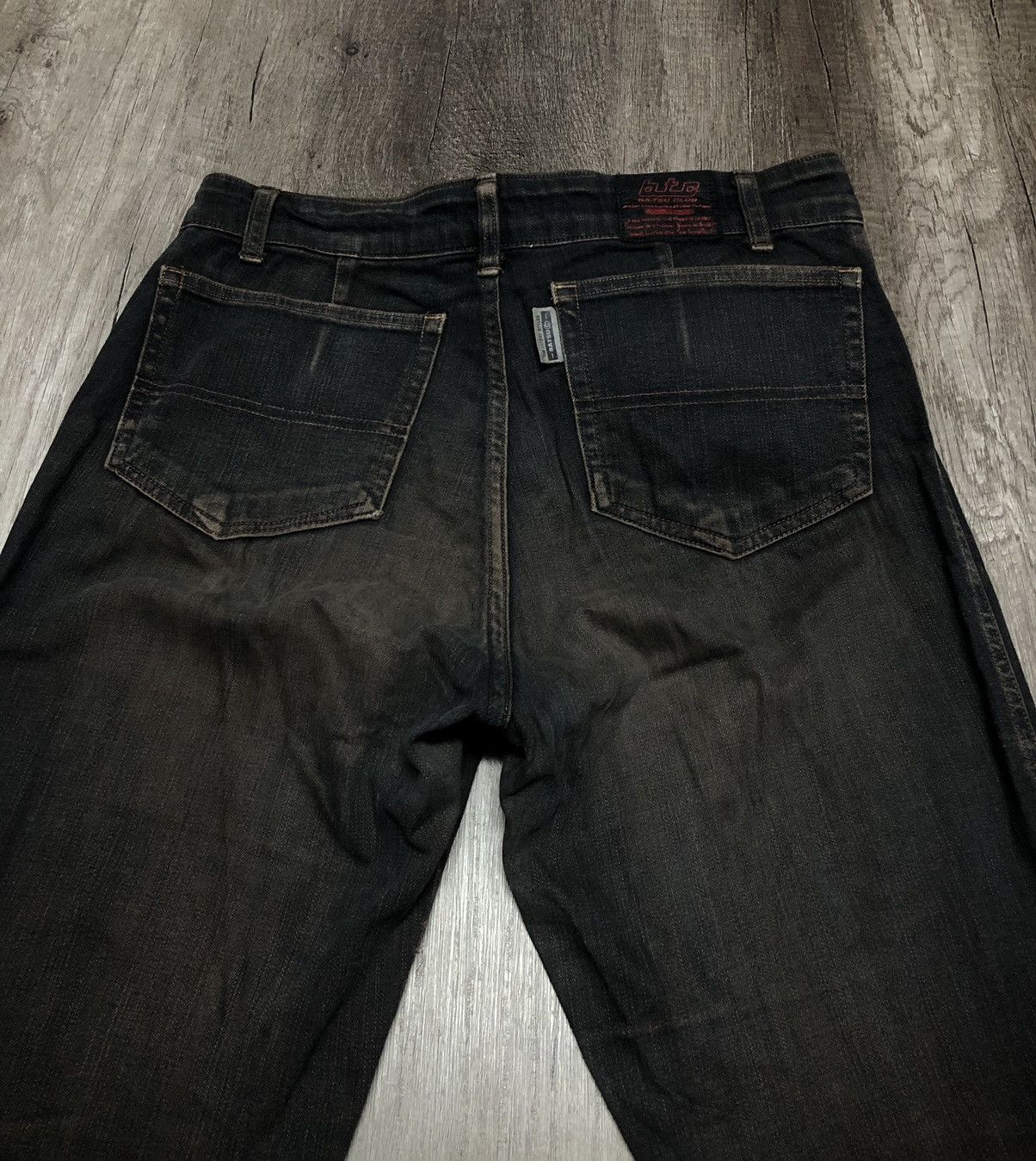 If Six Was Nine × Le Grande Bleu (L.G.B.) VINTAGE BA-TSU CLUB DIV JEANS (Unisex) Size US 30 / EU 46 - 19 Thumbnail