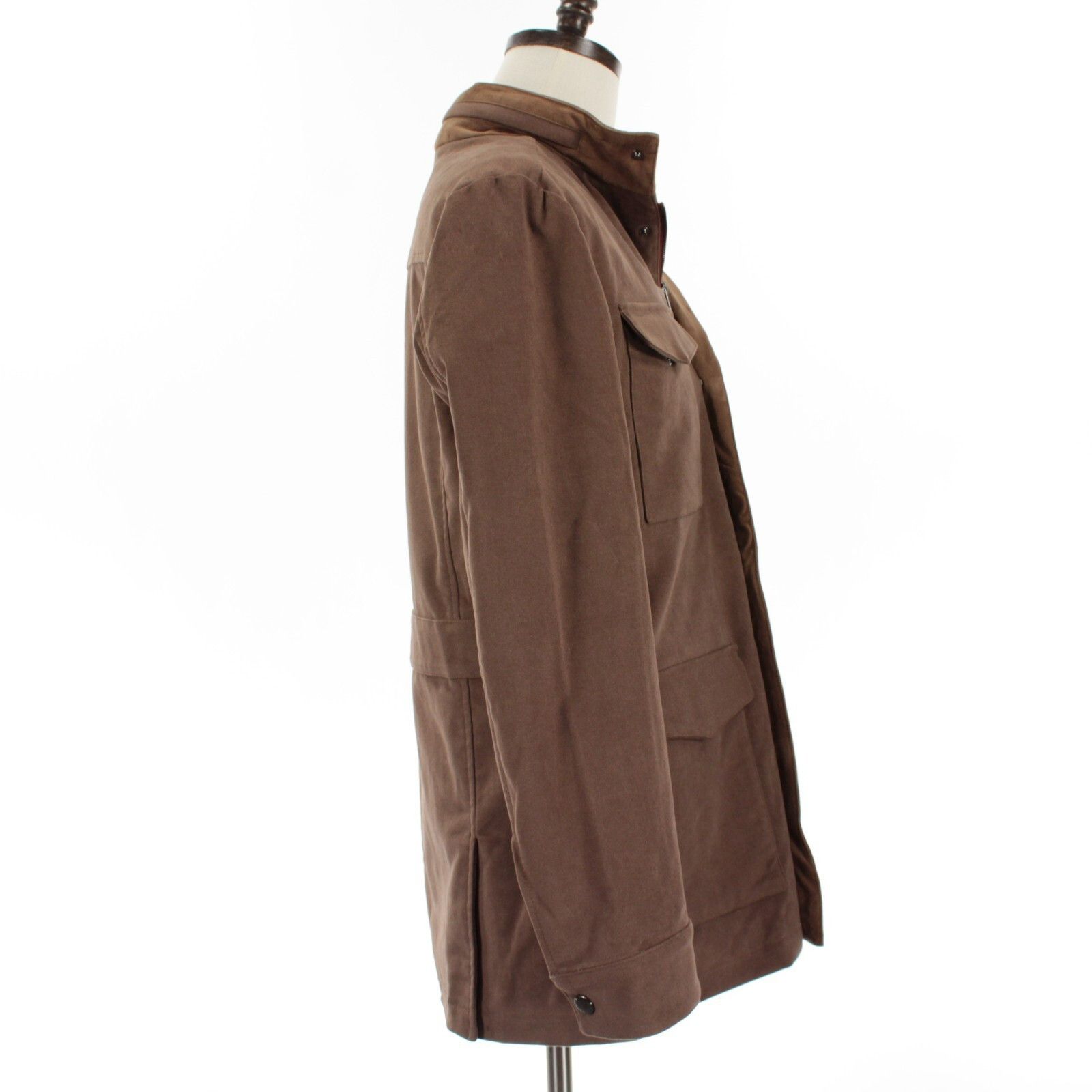 Luciano Barbera Luciano Barbera Jacket Size M US In Brown Cotton Size US M / EU 48-50 / 2 - 3 Thumbnail