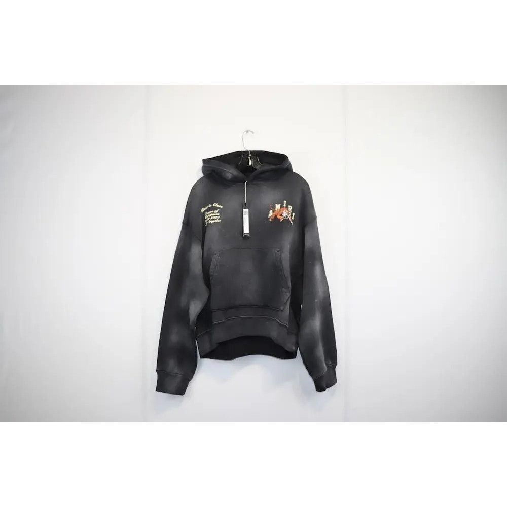 Amiri o1rshd1 Tiger Varsity Hoodie in Black Size US S / EU 44-46 / 1 - 9 Thumbnail