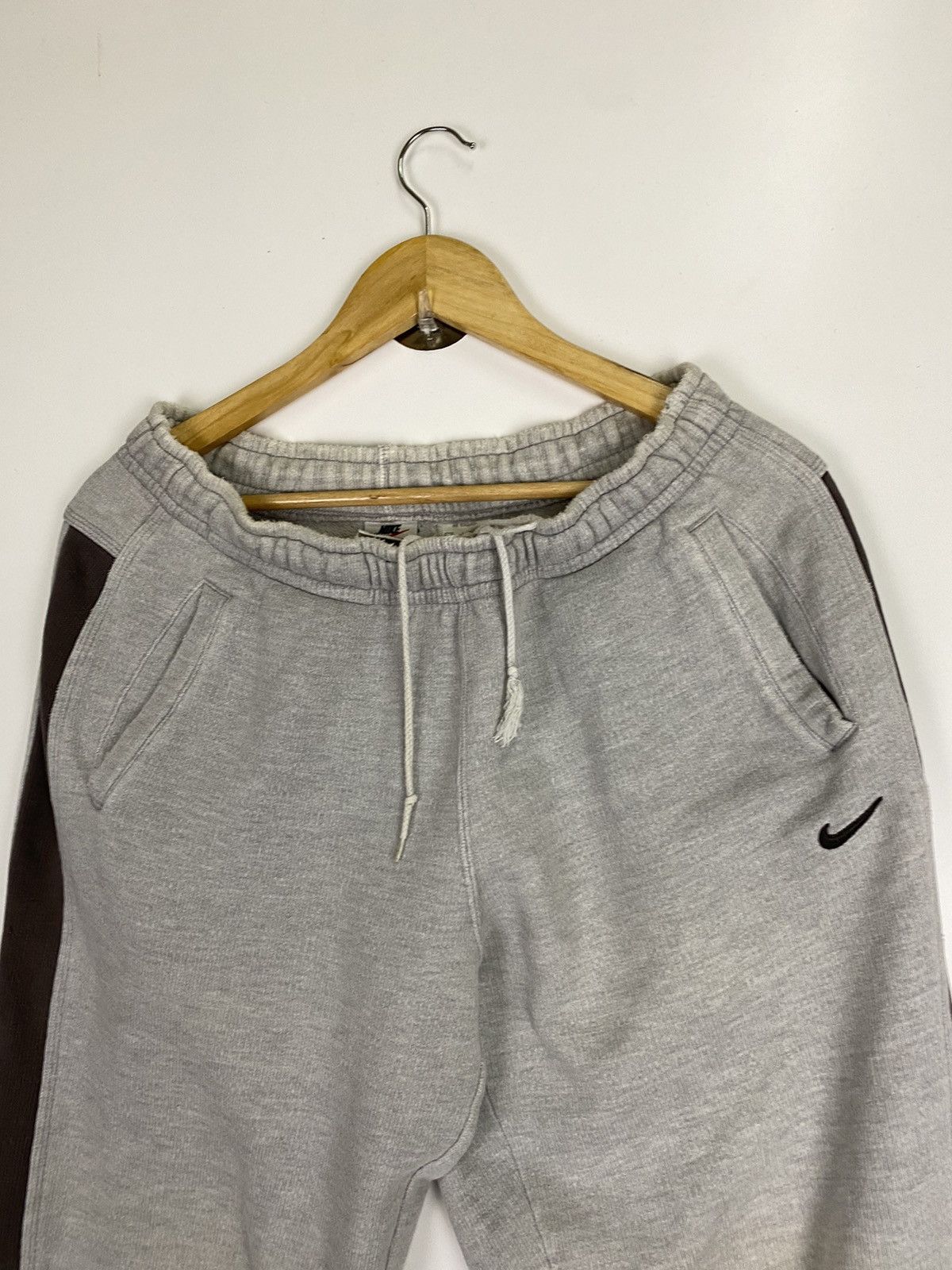 Nike × Vintage 90s Vintage Nike Sweatpants Swoosh Size US 34 / EU 50 - 3 Thumbnail