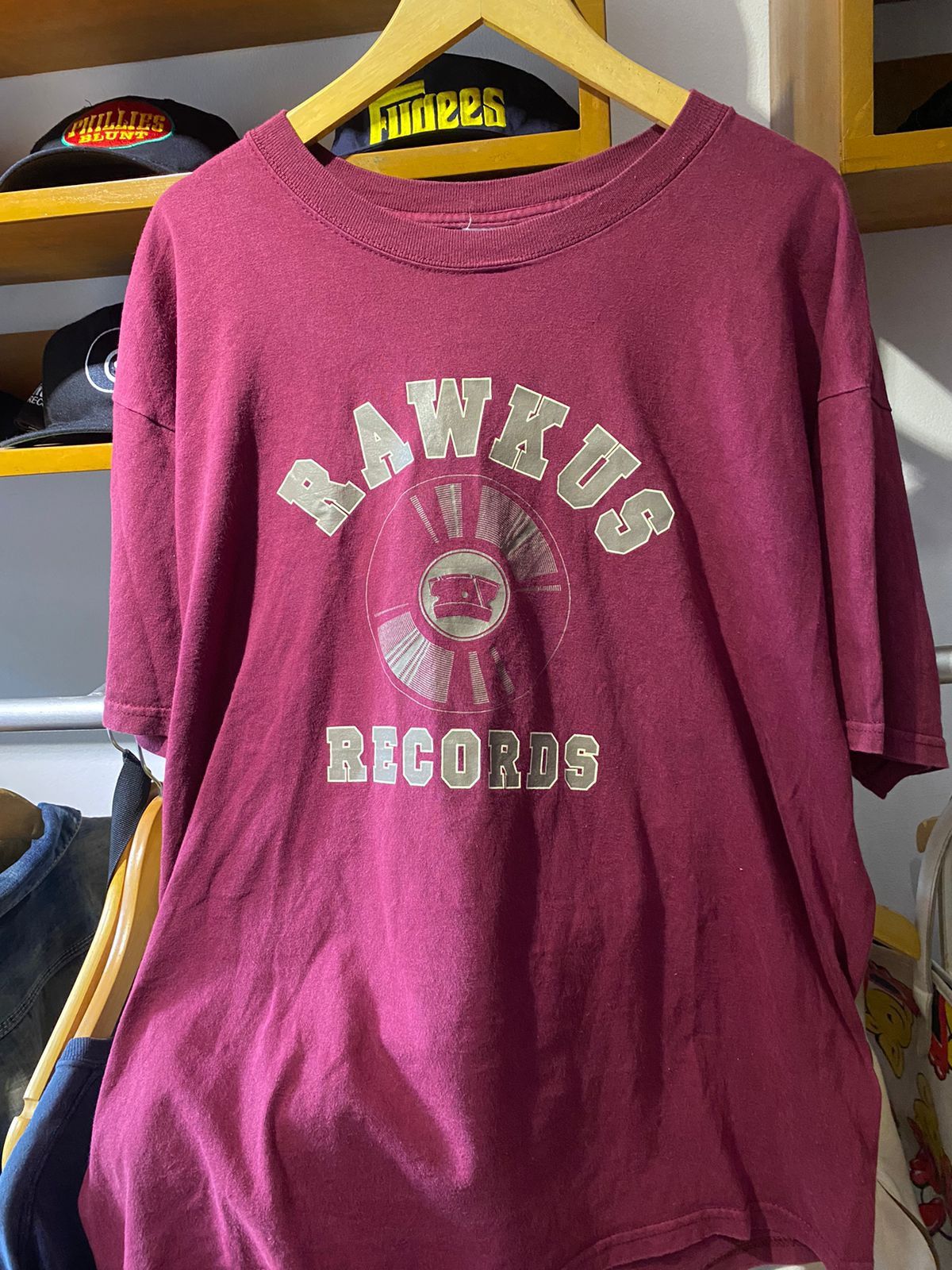 Rap Tees Rawkus Records Tee Maroon Size XL Size US XL / EU 56 / 4 - 1 Thumbnail