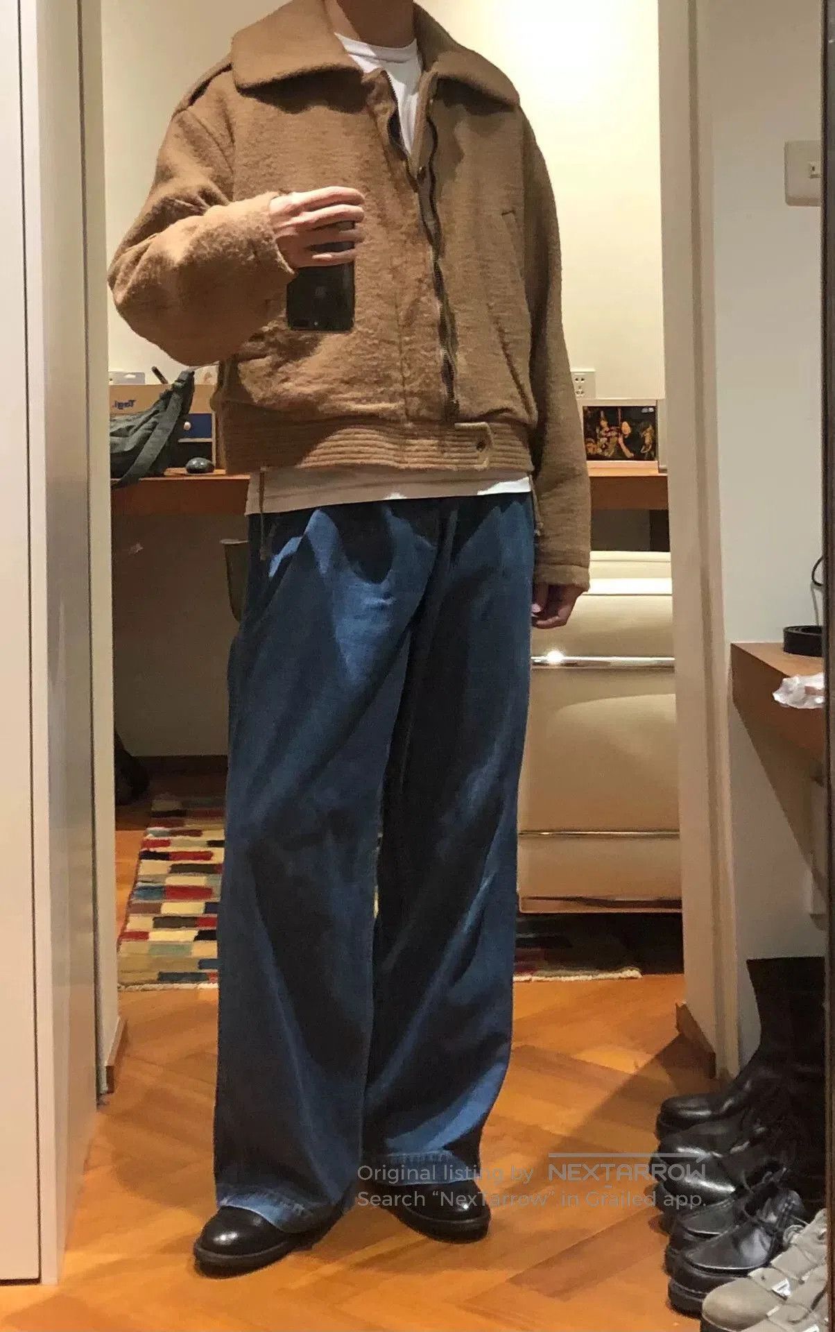 Auralee Auralee Japan Camel Hair Short Jacket. Size US L / EU 52-54 / 3 - 6 Thumbnail
