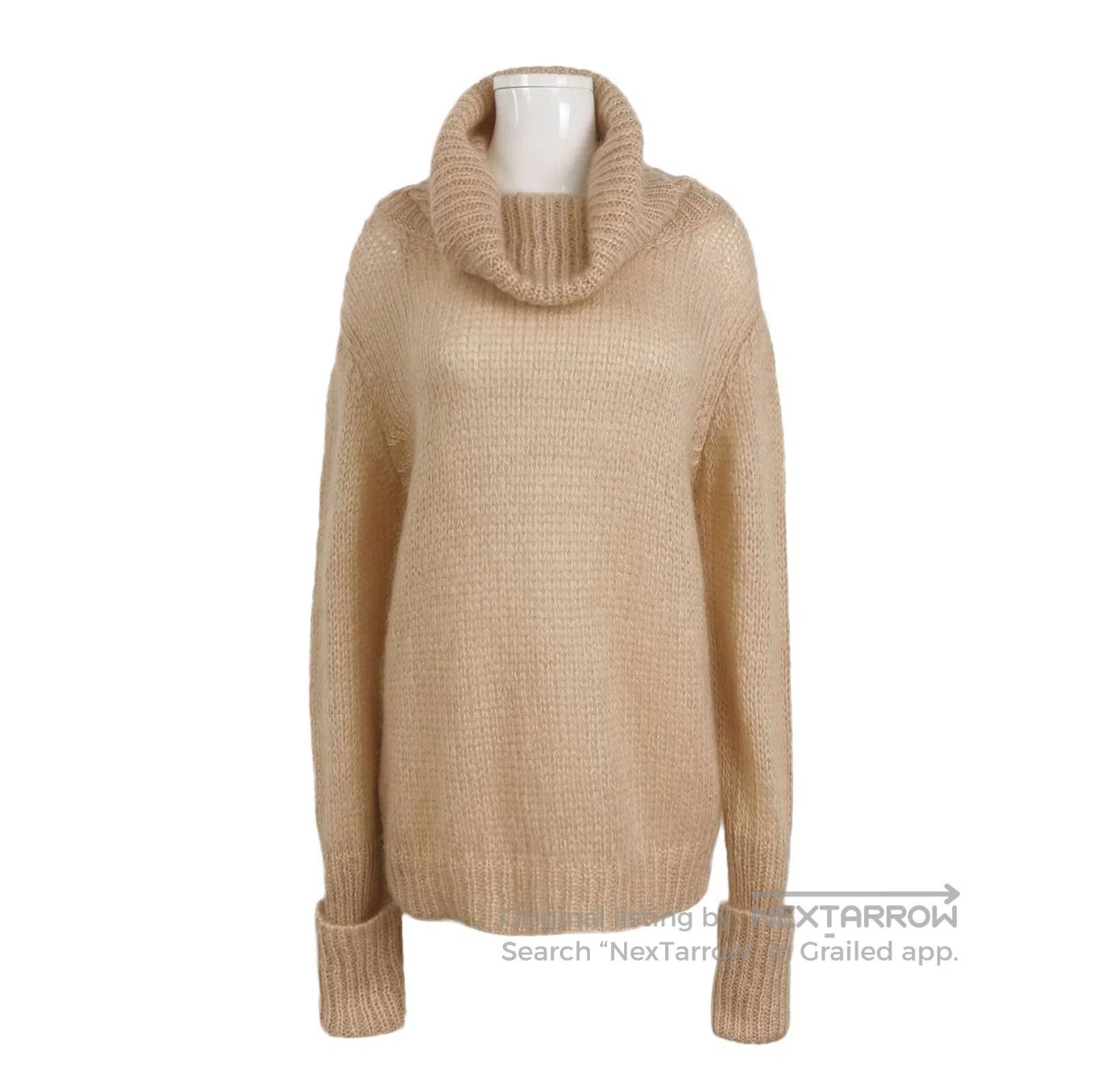 Prada Prada Beige Wool Blend Turtleneck Sweater . Size M / US 6-8 / IT 42-44 - 1 Thumbnail