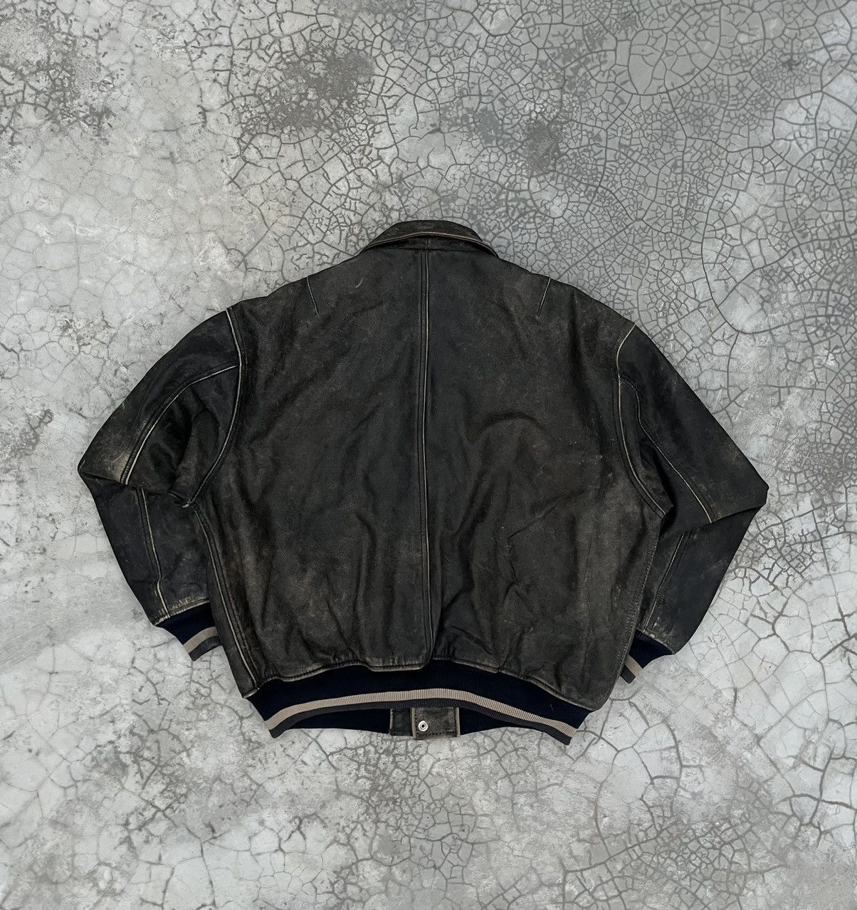 Diesel VTG VARSITY Diesel Colorado 90s leather DISTRESSED jacket Size US M / EU 48-50 / 2 - 7 Thumbnail