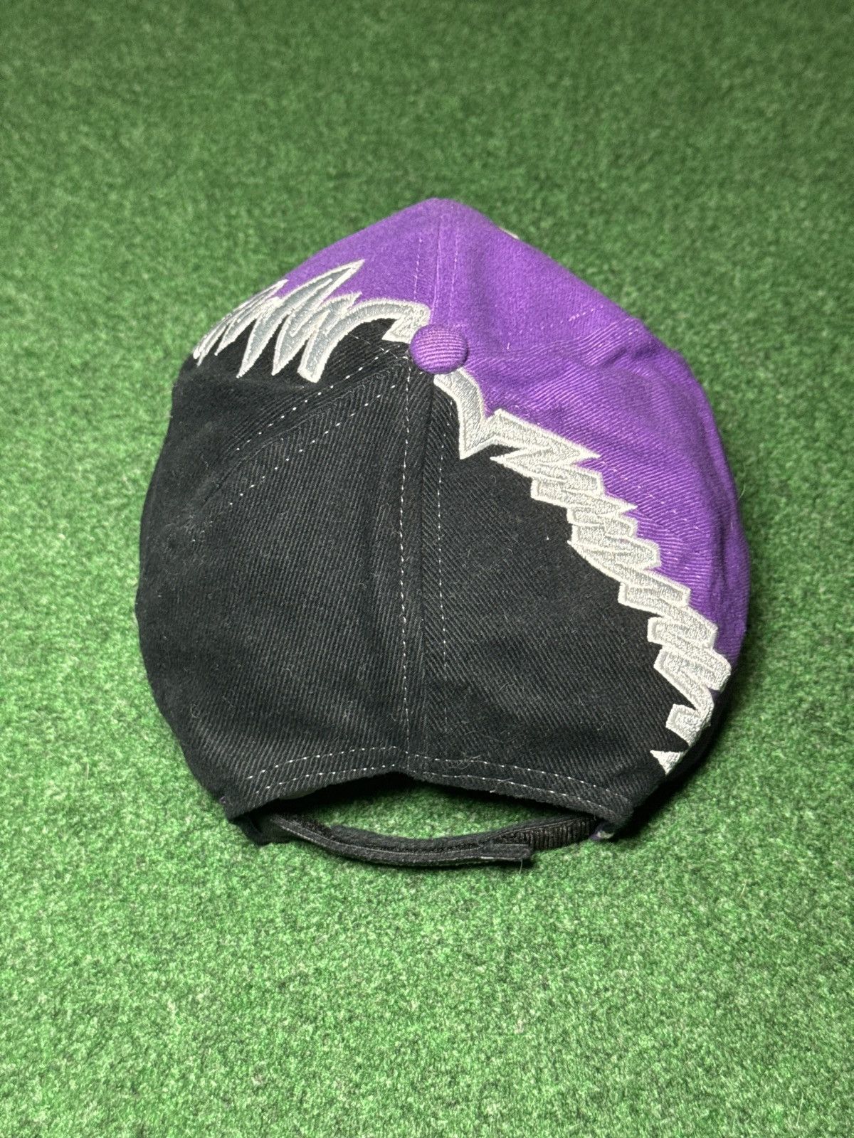 Vintage 90s Hoosier Racing Shockwave Sharktooth Rare Strapback Hat Size ONE SIZE - 3 Thumbnail