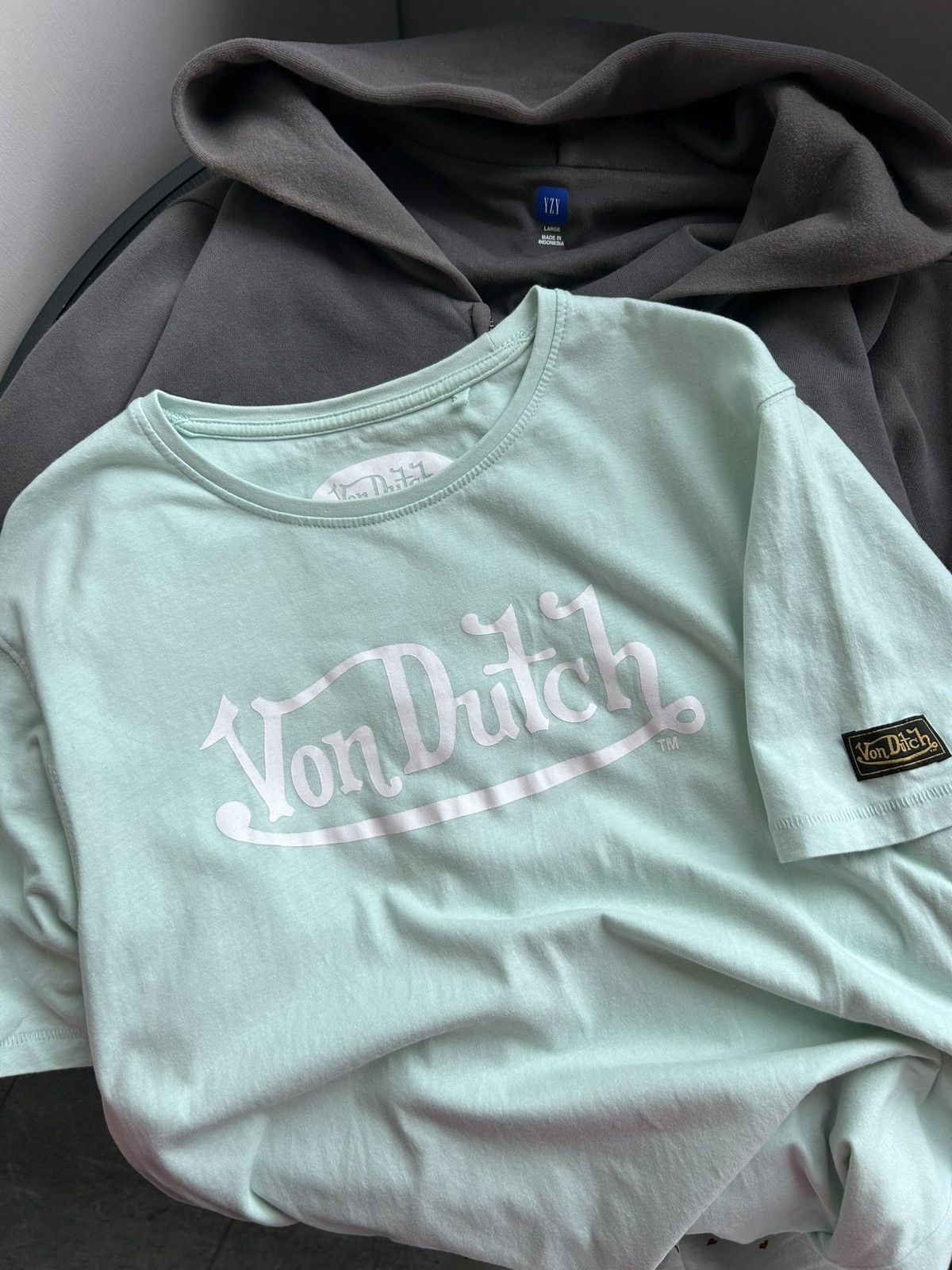 Von Dutch Vintage tee shirt von dutch big logo green woman’s Xlarge Size XL / US 12-14 / IT 48-50 - 7 Thumbnail