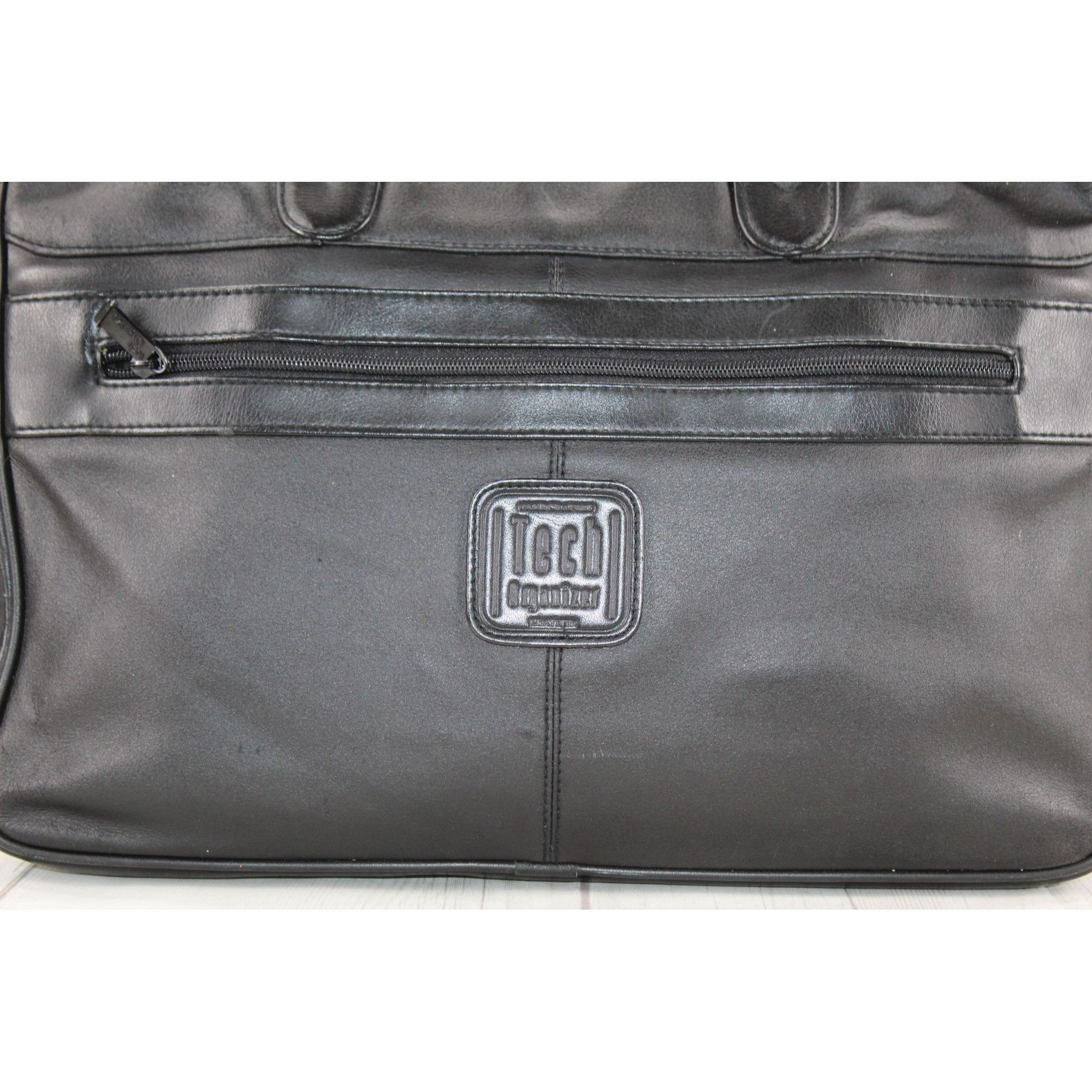 Leather × Other Tech Organizer Handcrafted Computer Briefcase Laptop Size ONE SIZE - 10 Thumbnail