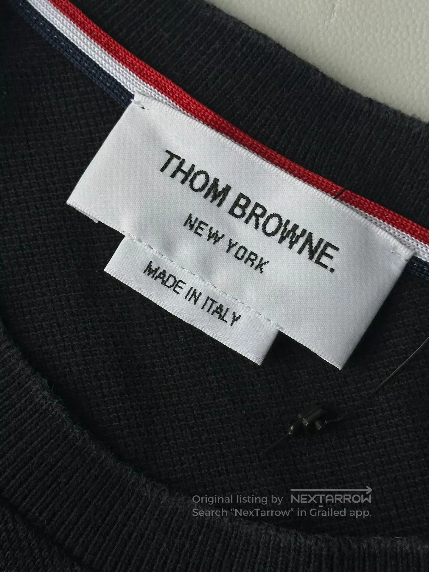 Thom Browne Thom Browne Black Four-Stripe Knit Tee. Size US S / EU 44-46 / 1 - 2 Thumbnail