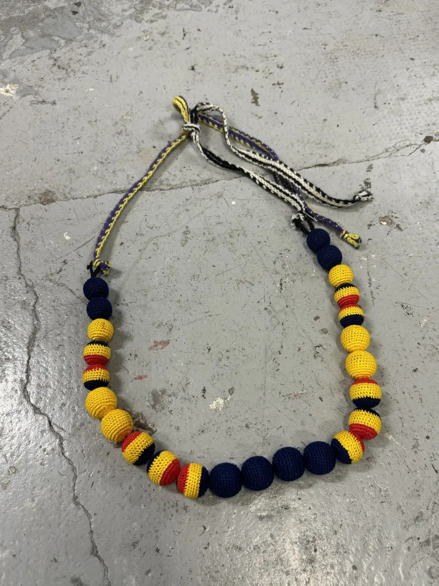 Prada AW2005 Prada Chocker Nappa Yellow Bead Savage Necklace Size ONE SIZE - 7 Thumbnail