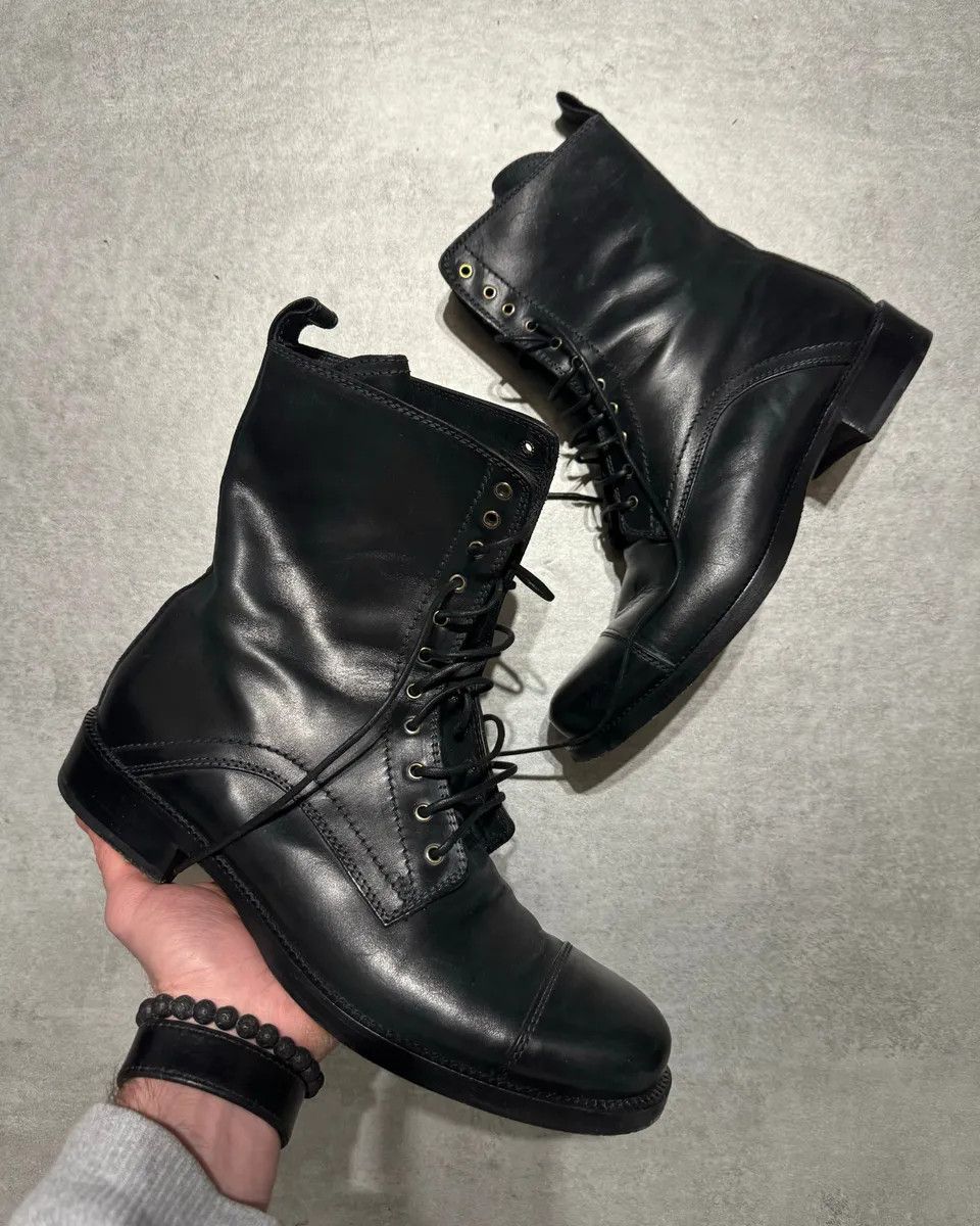 Dolce & Gabbana AW2009 Dolce & Gabbana Black High Combat Naval Boots Size US 7 / EU 40 - 1 Thumbnail